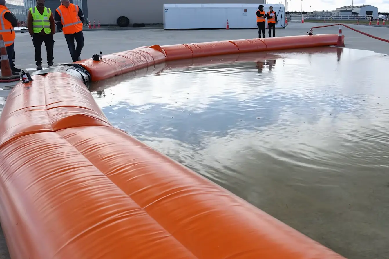 The council is deploying new flood barriers around the district.\\u00A0Photo: Supplied