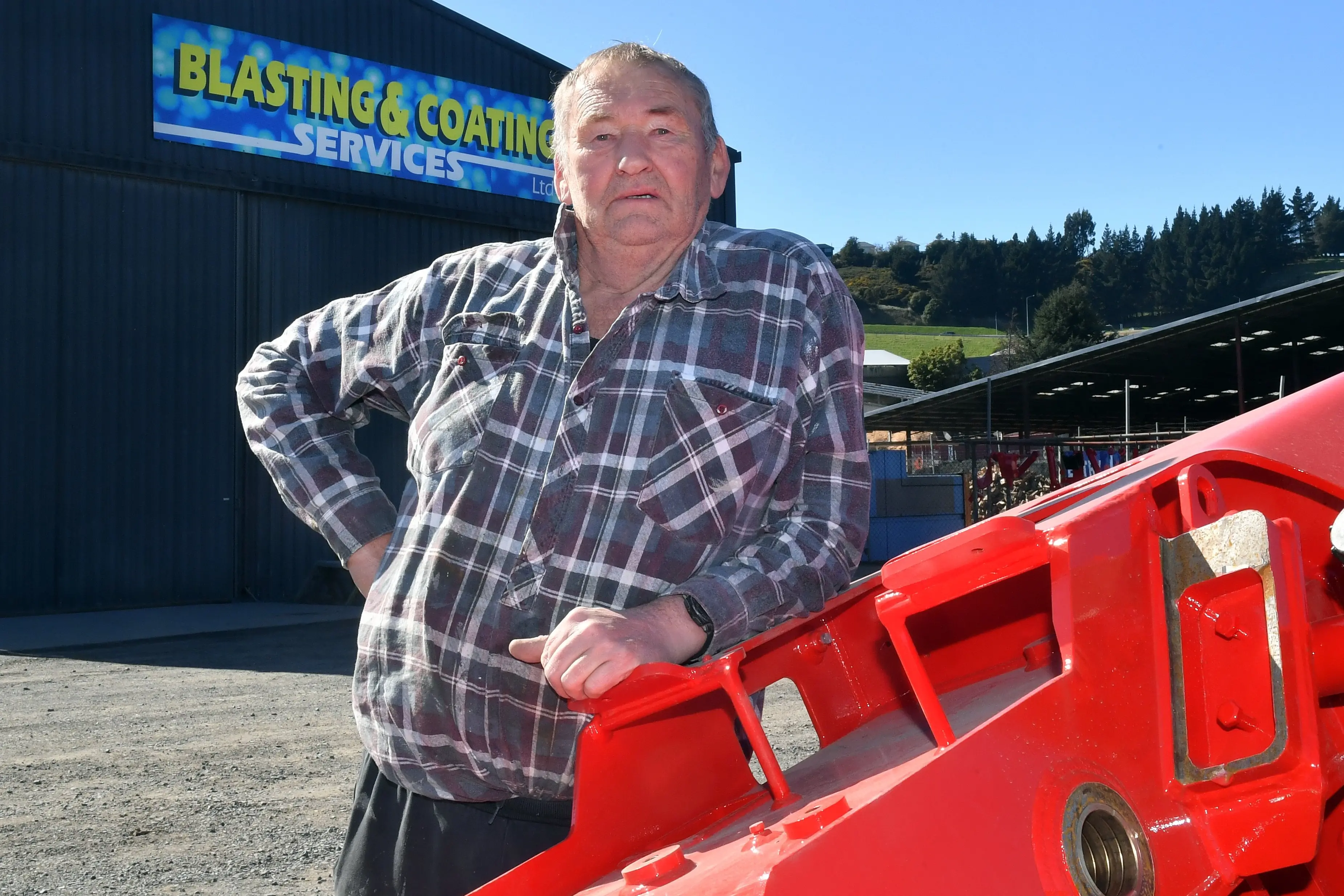 Blasting and Coating Services Ltd owner Marty Crawford. Photo: Stephen Jaquiery