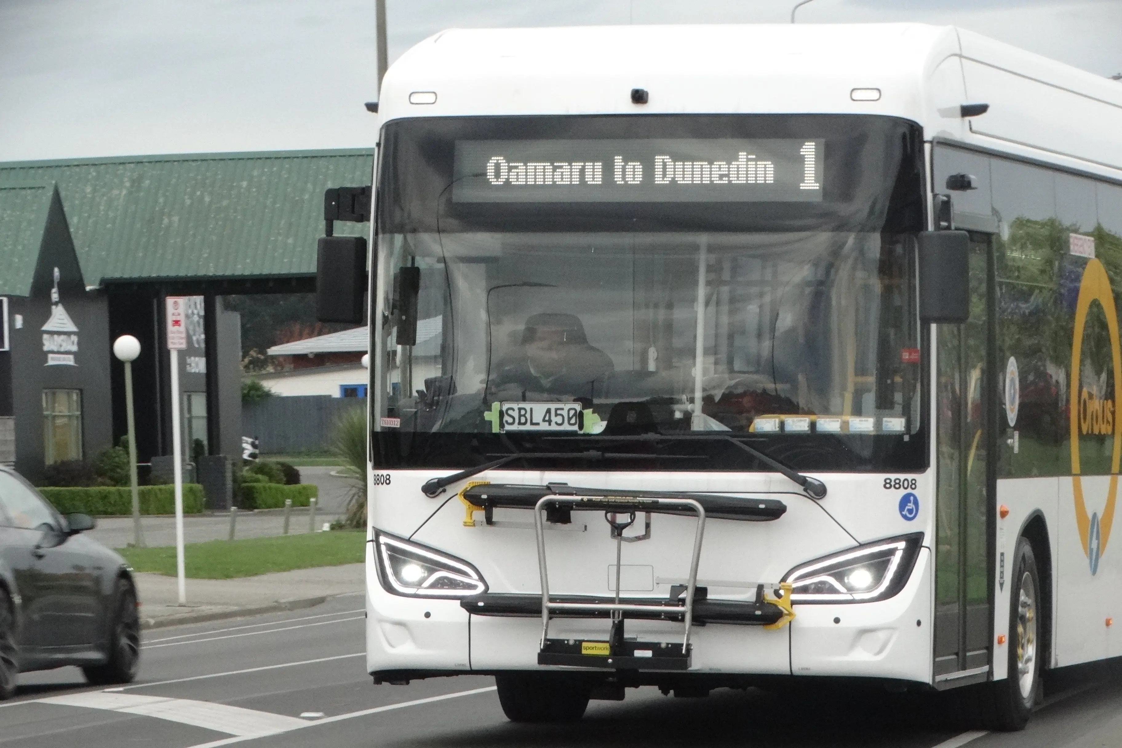 The first Oamaru to Dunedin bus departed last week. Photo: Nic Duff