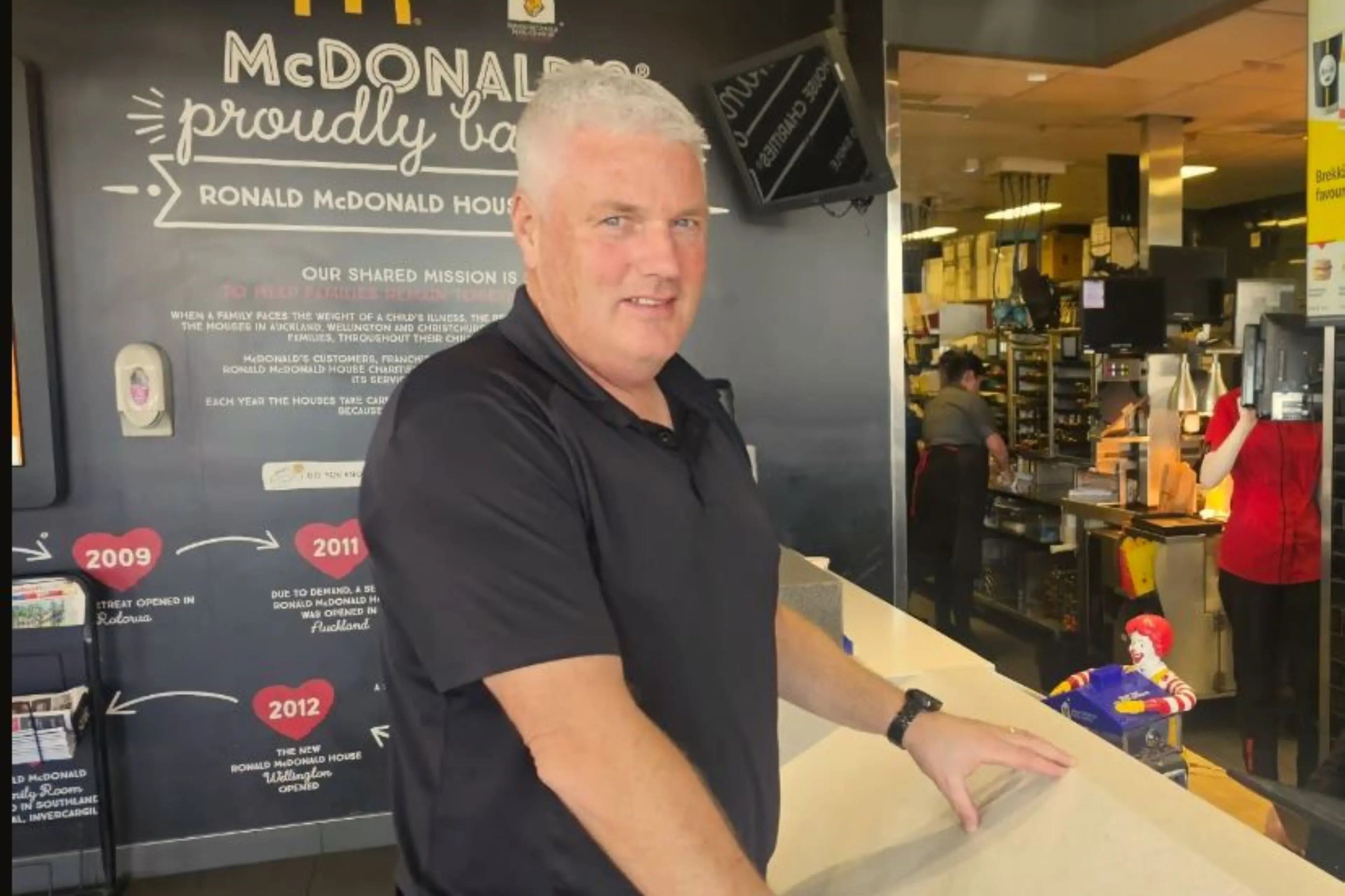 Dave Whalley has been given the McDonalds Fred L. Turner Golden Arch Award and is one of just 40 people globally this year to be given the biennial accolade. Photo: Allied Media File