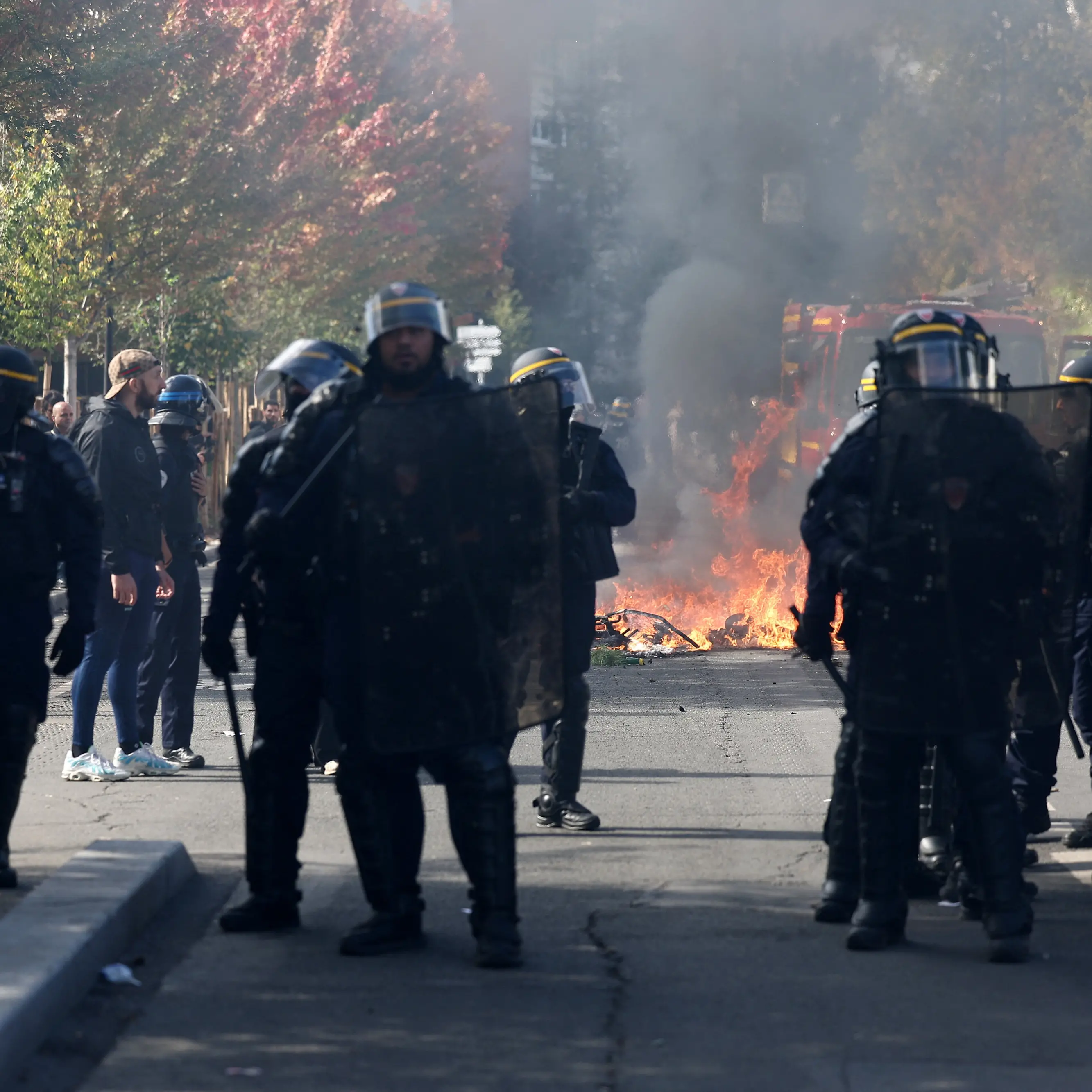 Hard-left party blamed for violent school protests in France
