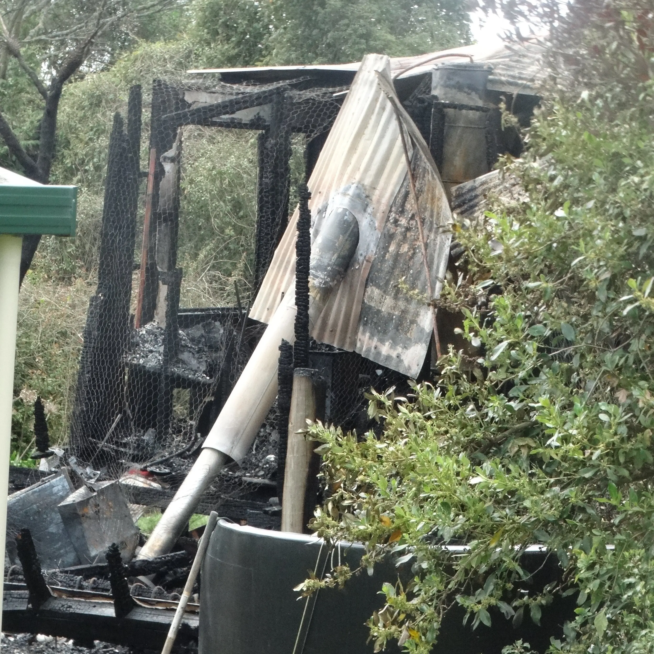 Fire destroys half of Hampden house