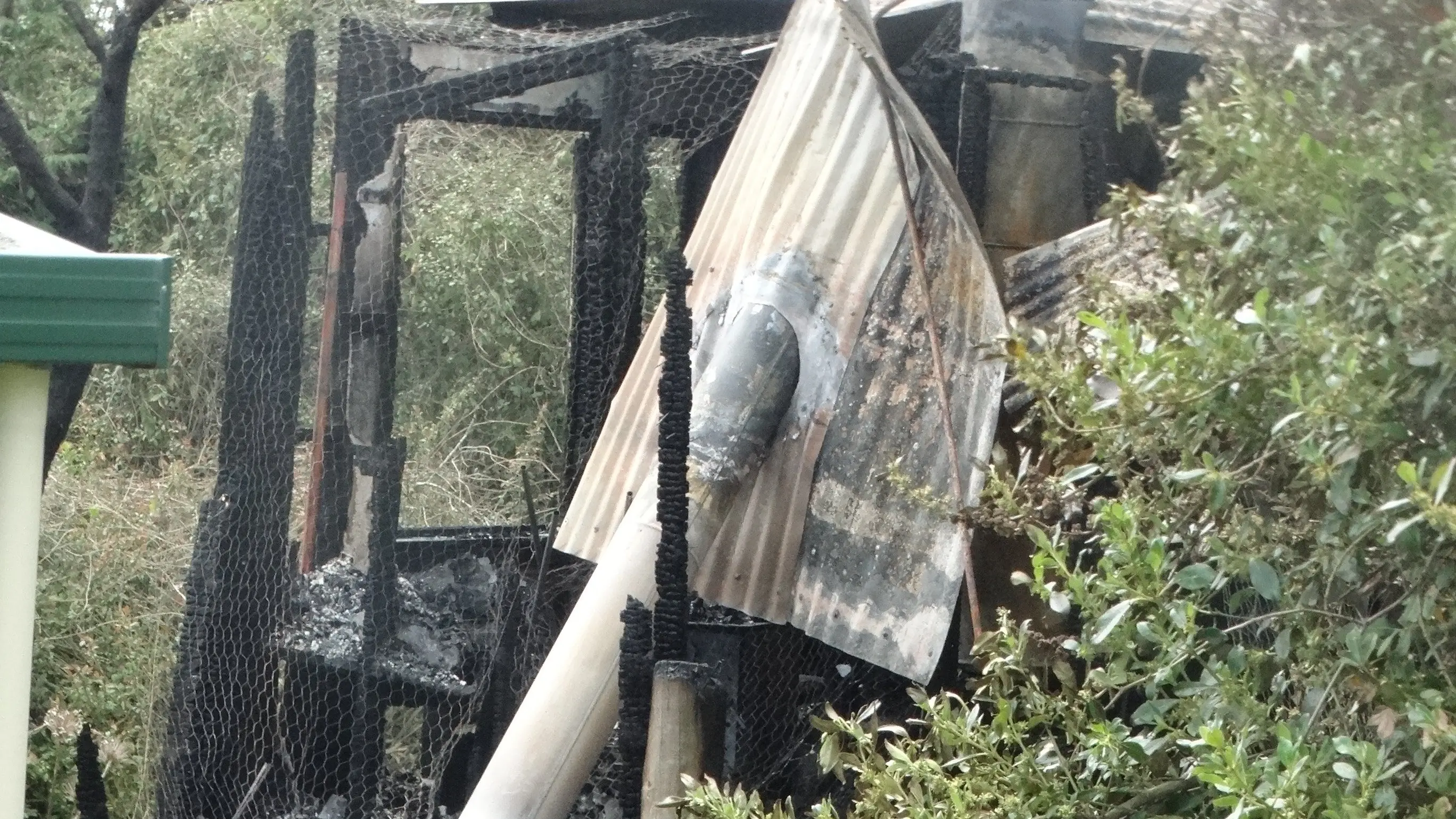 Fire destroys half of Hampden house