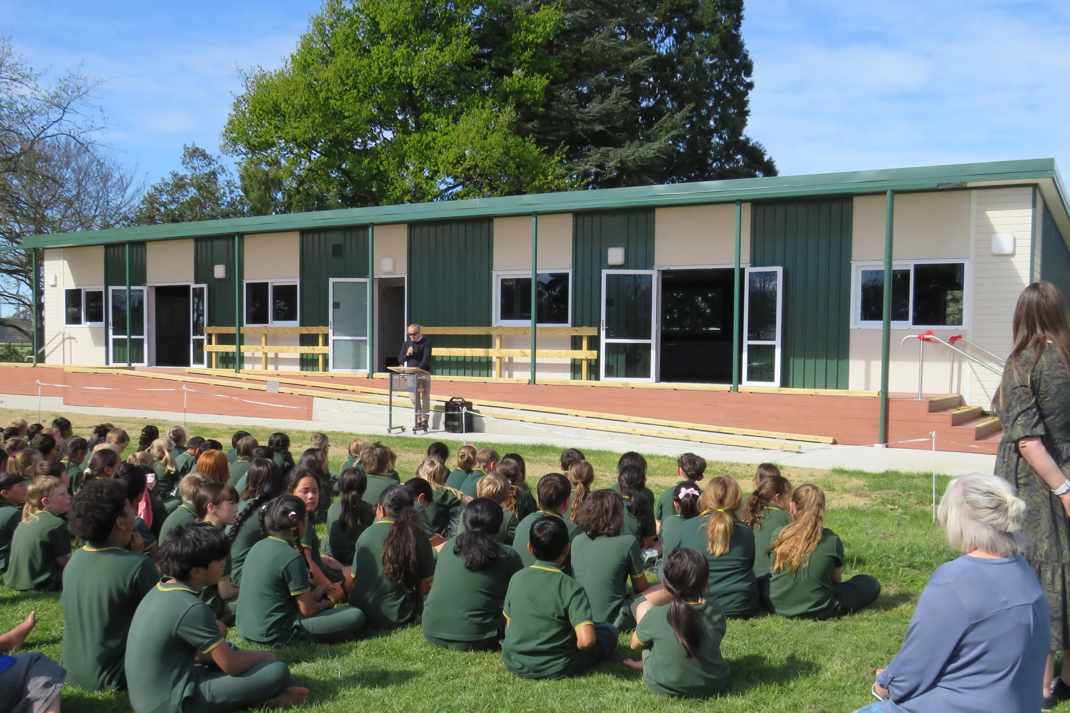 Netherby School has officially opened their much sought after classroom block with a school wide celebration. Photo: Toni Williams