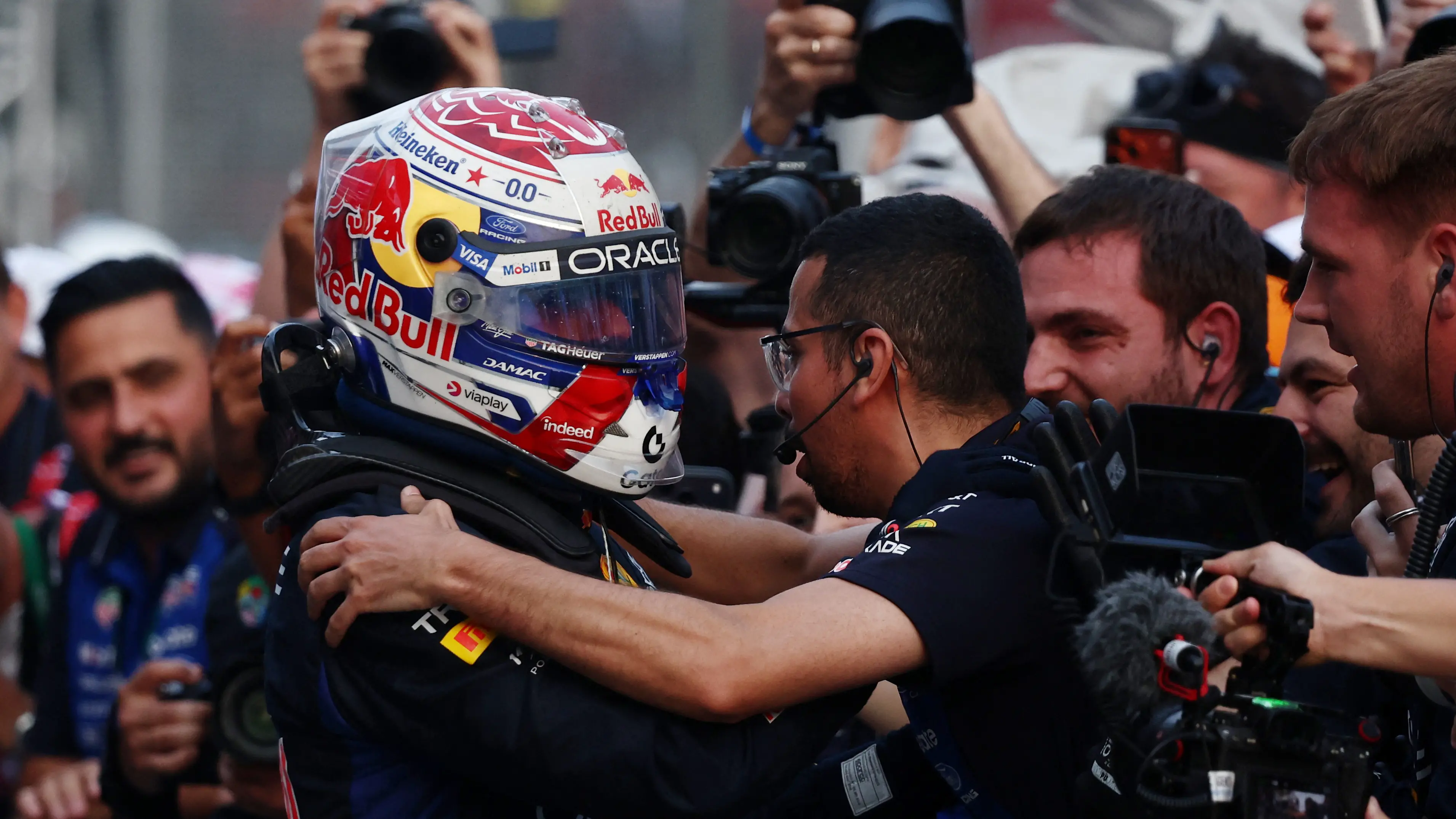 Verstappen wins, Lawson rises to seventh in chaotic Bahrain Grand Prix