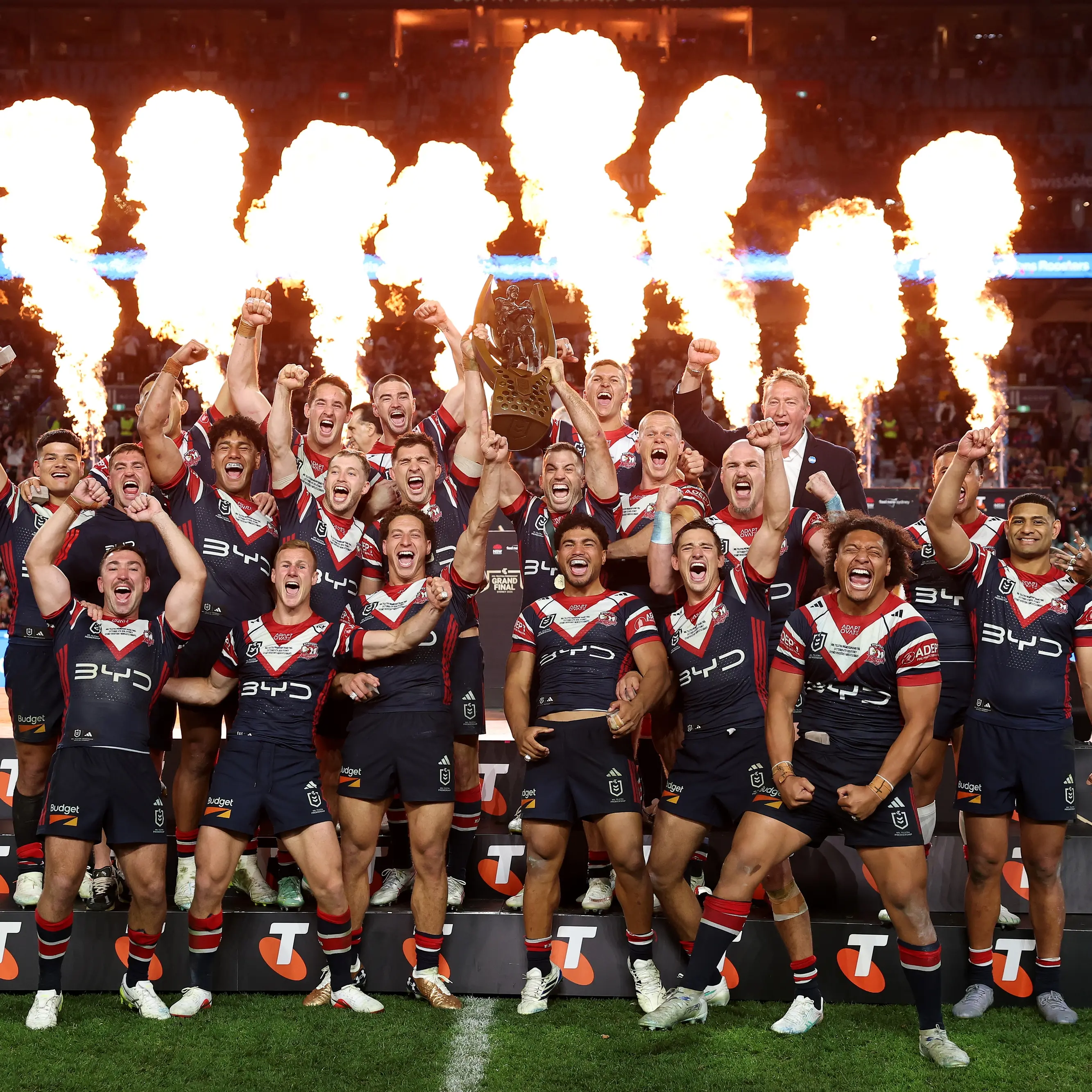 Roosters sneak past Knights in NRL Grand Final