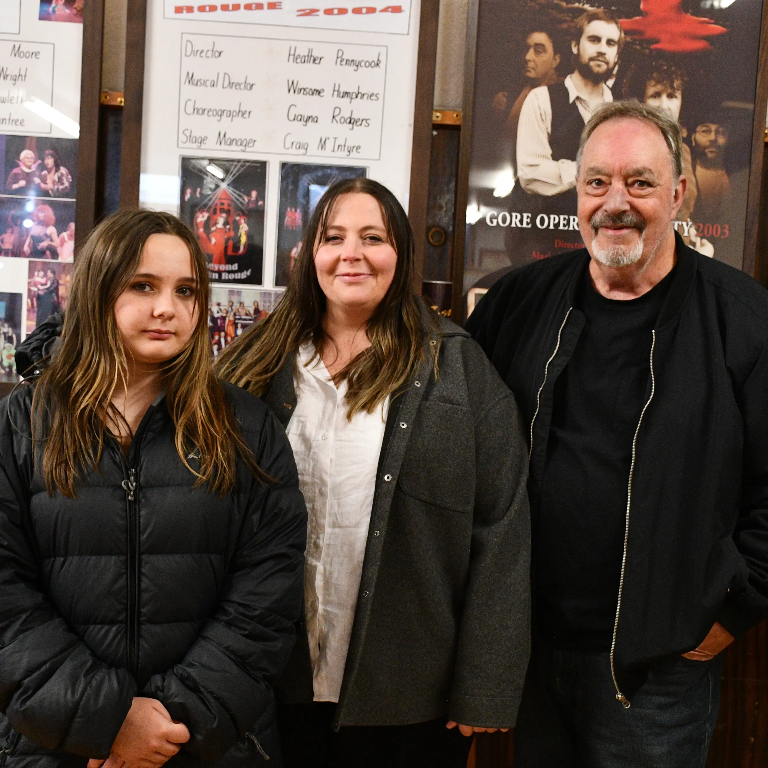 Three generations bound by musical theatre