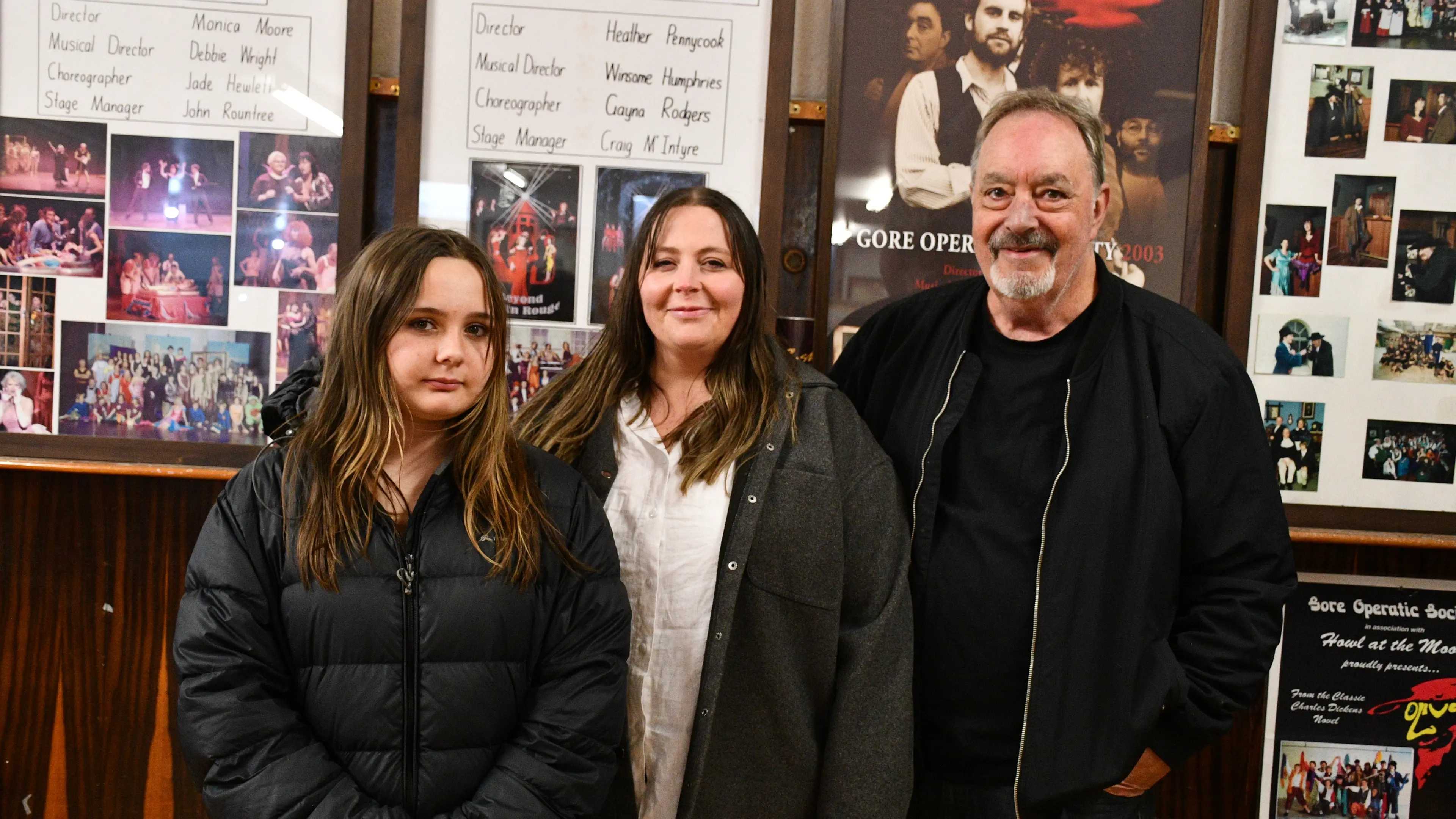 Three generations bound by musical theatre