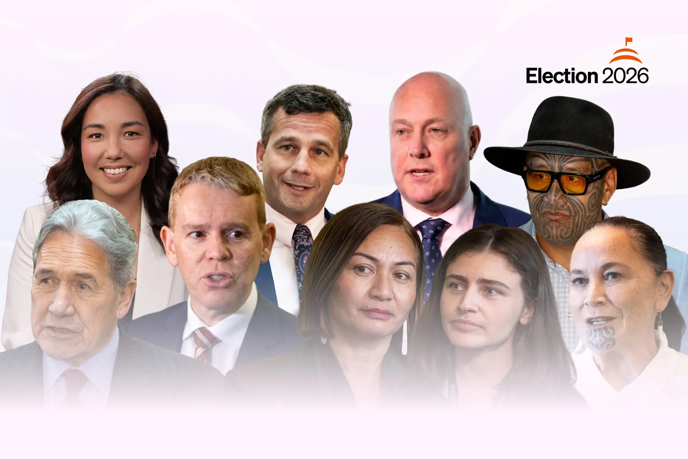 <p>National has plunged below 26 percent in a new RNZ-Reid Research poll. Photos: RNZ</p>\\n