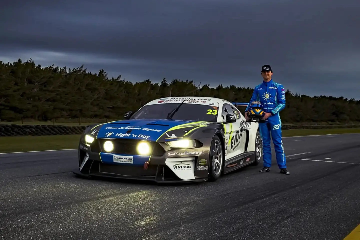 Jordan Michels of Invercargill, leader of Class 1 in the South Island Endurance Series One Hour class with his Ford Mustang. Photo: Supplied