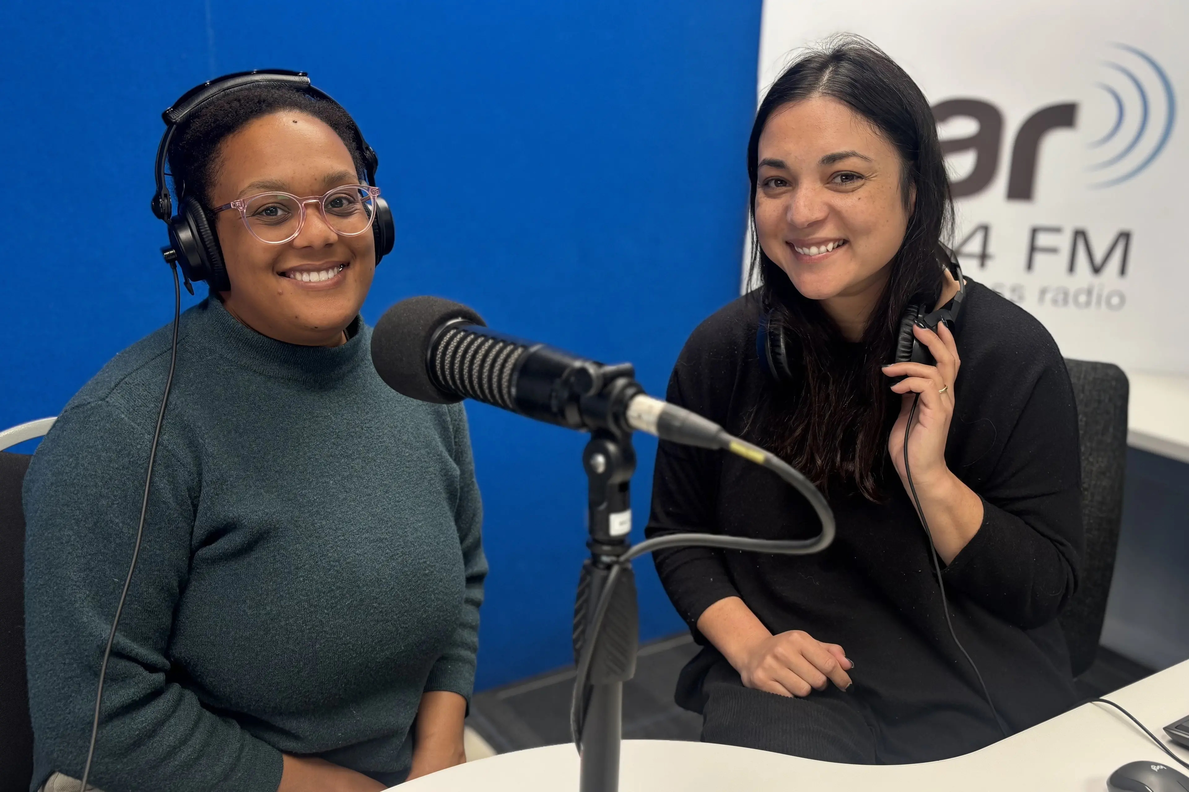 The Ink Pod is presented on OAR FM by Cori Holmes, left, and Colette Palmer. Photo: Supplied