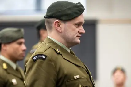 Private Jack Captein during a Court Martial hearing at the Linton Military Camp in August 2025 for attempted espionage. He has lost a second bid to keep his name secret. Photo: Pool, Adele Rycroft, Manawat\\u016B Standard
