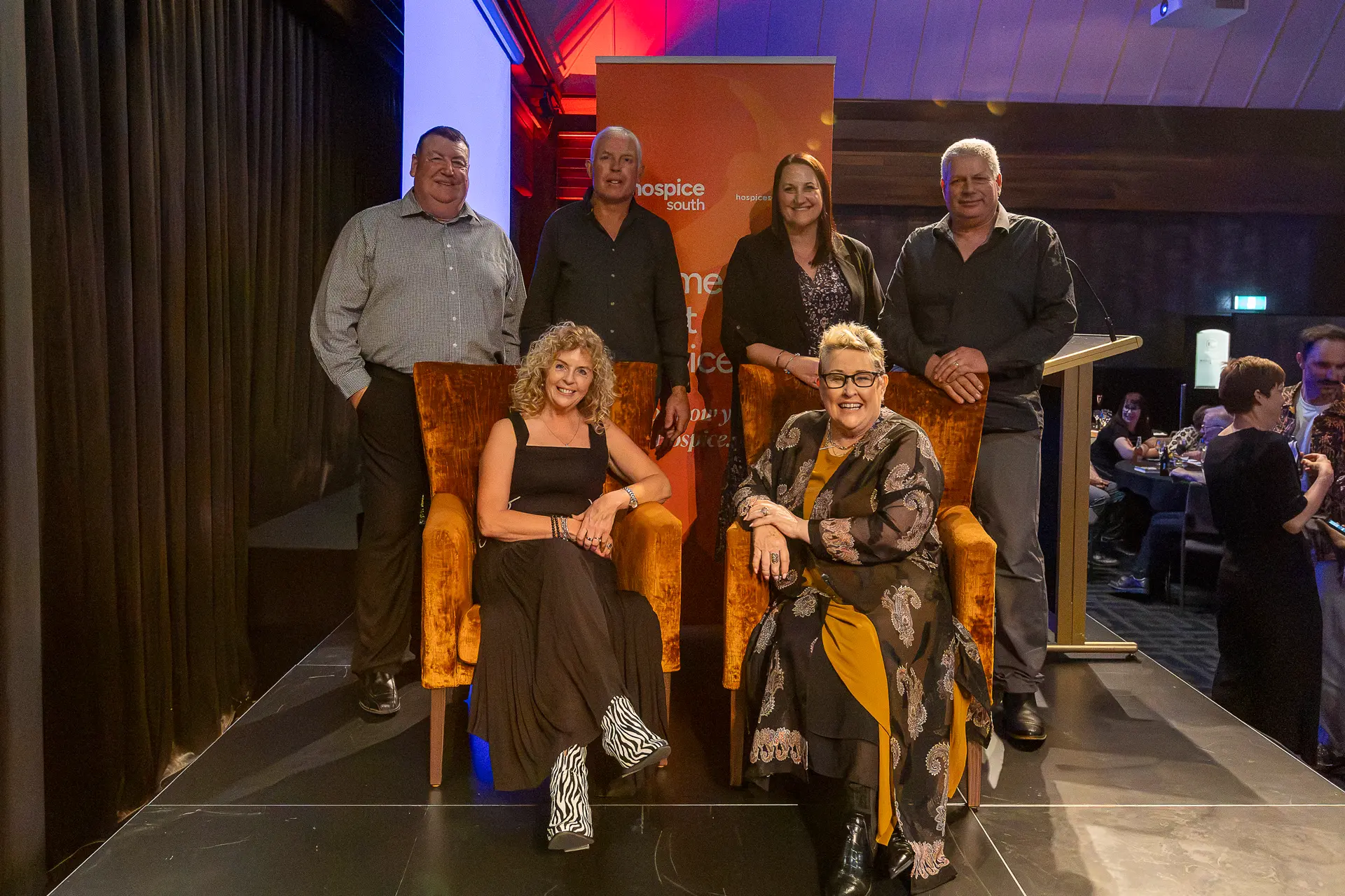 Committee Members of fundraising group Cruise for Care (from back left) Kevin Muir, Steve Williams, Donna Evans, Rob Singleton, (front) Denise Singleton and Suzanne Prentice. Photo: Vanessa Adcock Photography