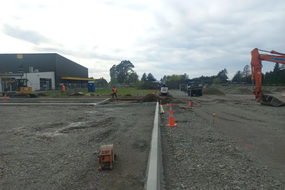 \\u200BThe eight new courts behind the West Melton Community and Recreation Centre are expected to be ready by Christmas. Photo: Supplied