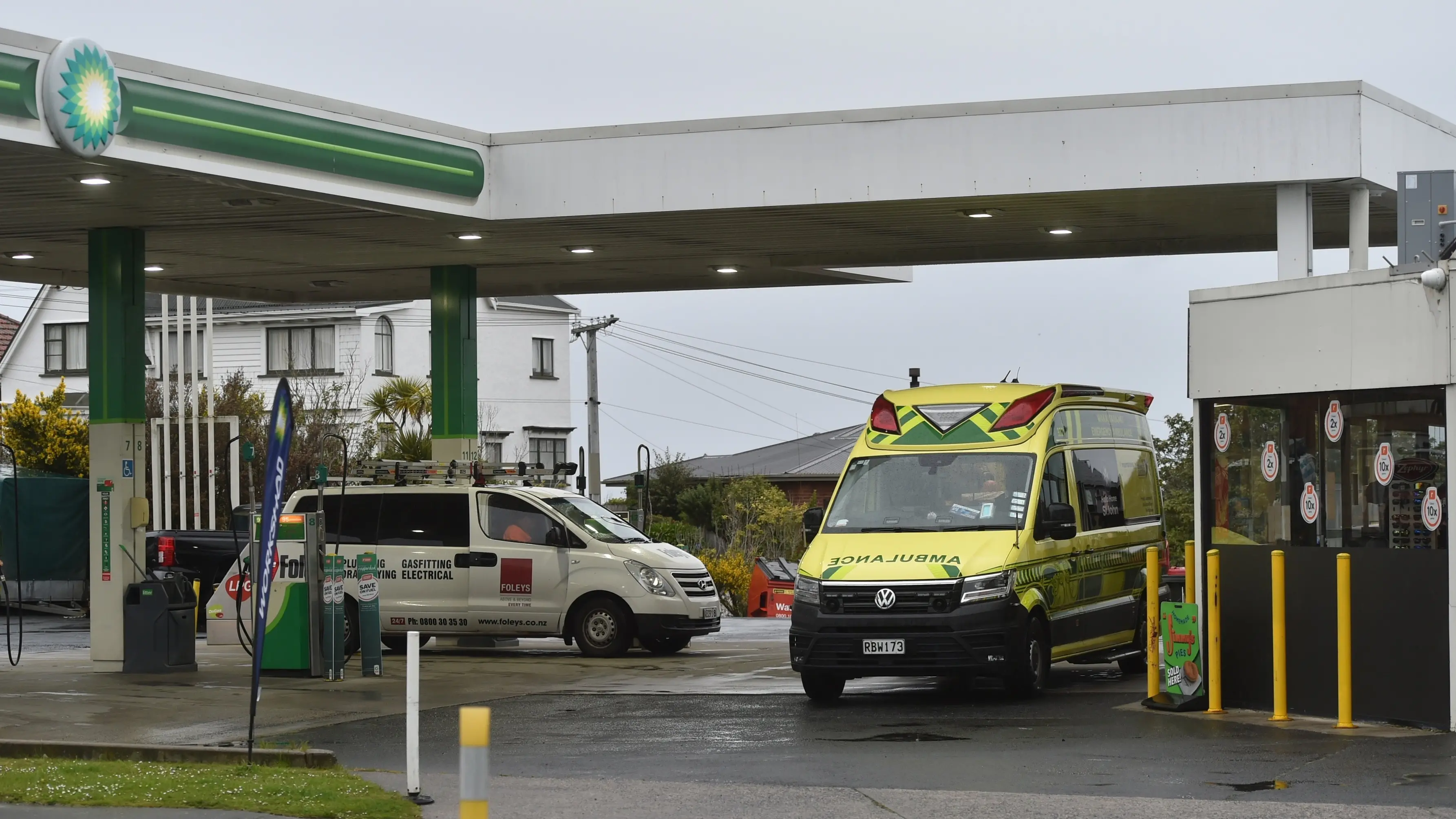 One hospitalised in crash near Dunedin petrol station