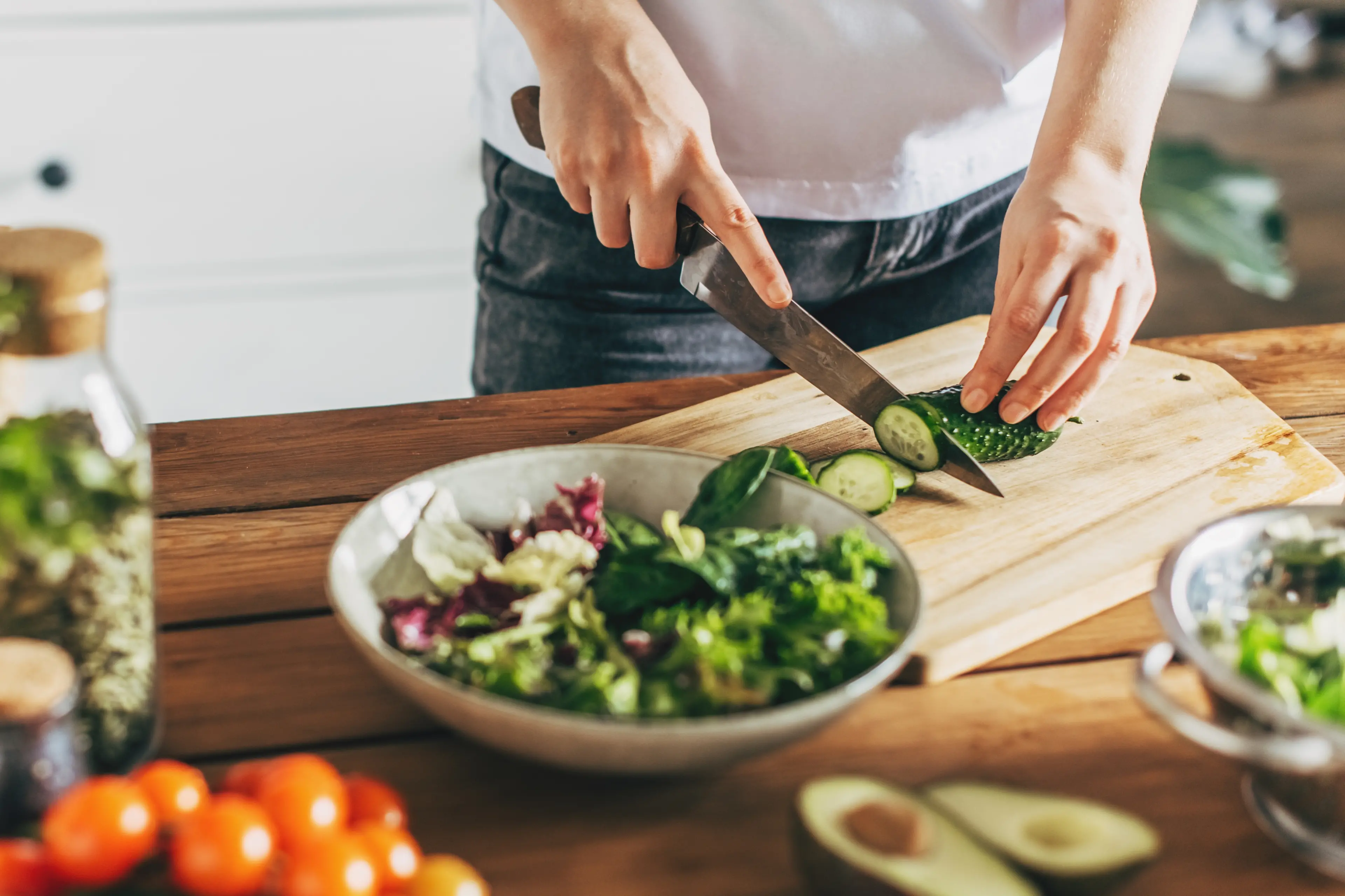 Make sure everything is cut into bite sized pieces for easy eating. Photo: Getty