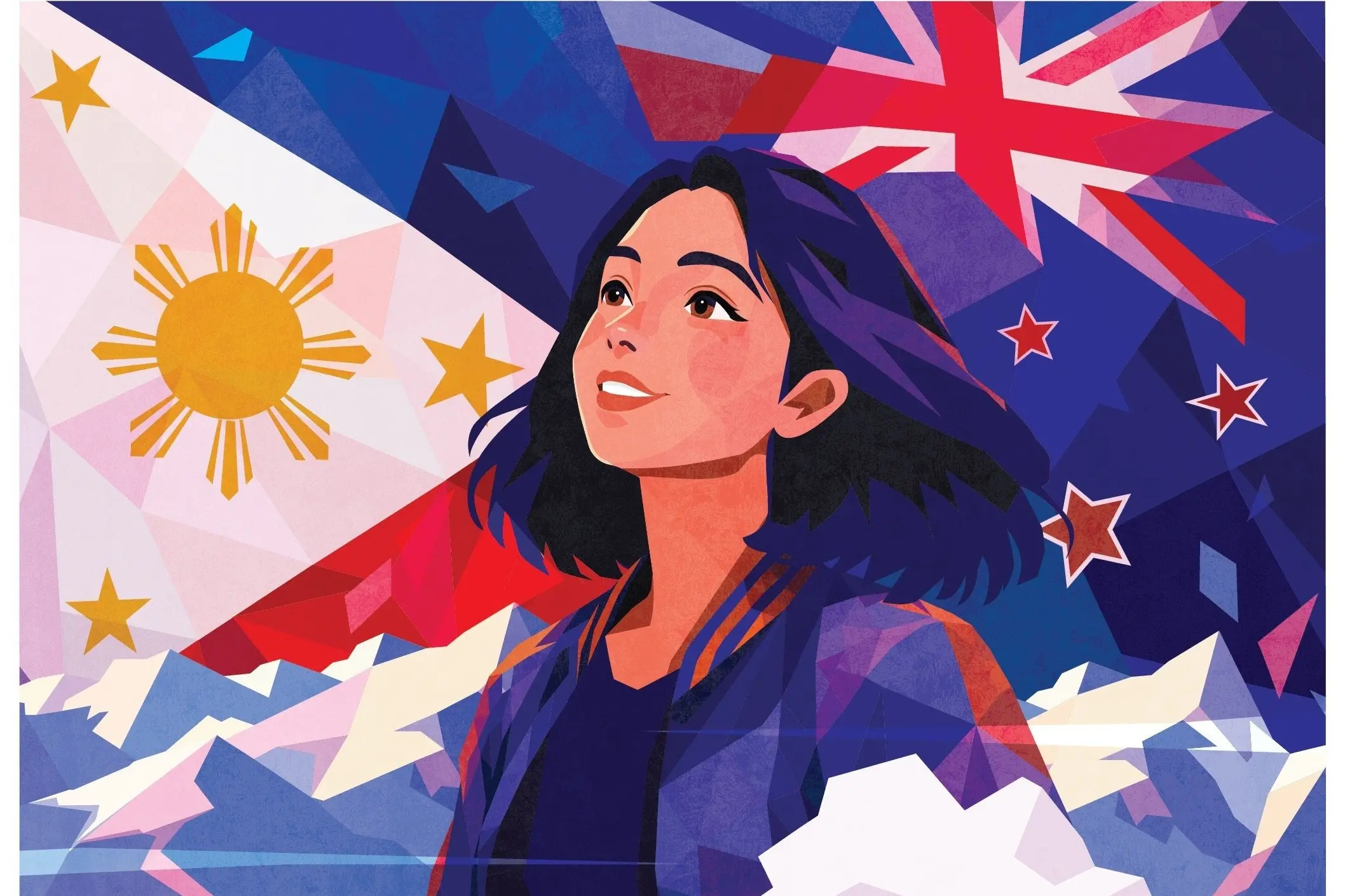 An image from the Mga Kuwento sa Pagitan (Stories in Between) exhibition project by Otago Polytechnic Design principal lecturer Denise Narciso, which will run from October 10-17 at 125 George St. Image: Supplied