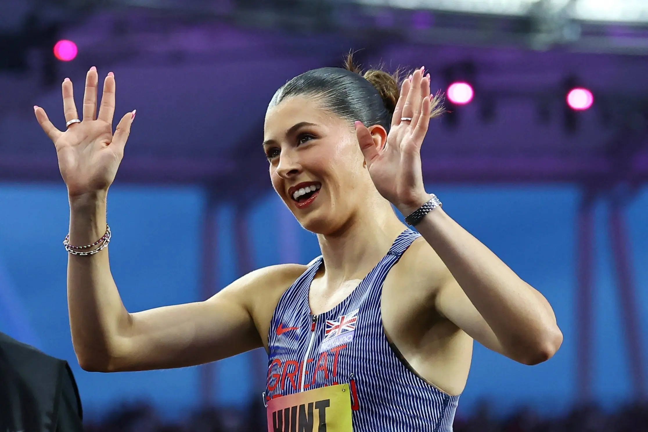 British sprinter Amy Hunt has been outspoken about showing what women\\'s sport is really like after Sydney Sweeney\\'s gambling advertisement. Photo: Reuters