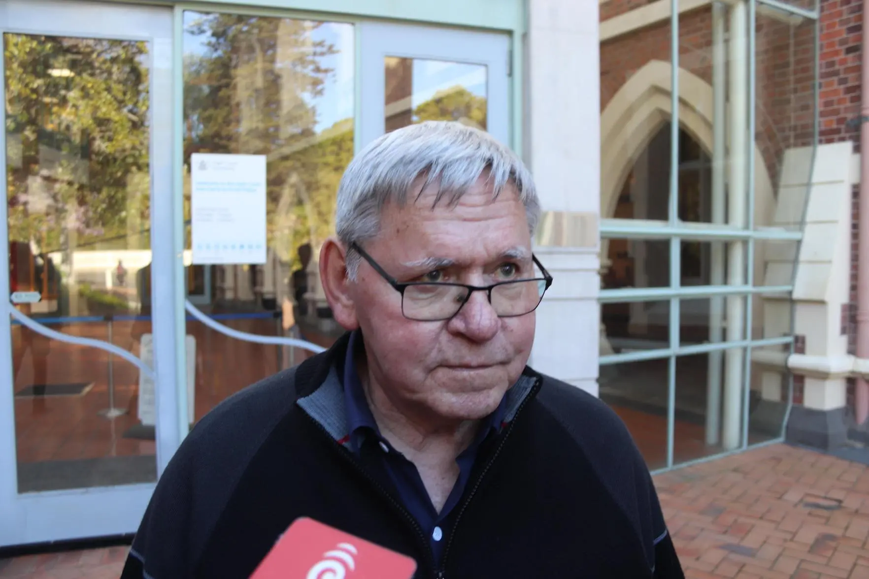 David Tamihere outside the High Court at Auckland. Photo: RNZ