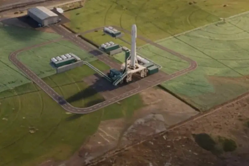 An artist\\'s impression of the planned spaceport by Lake Ellesmere. Photo: Supplied