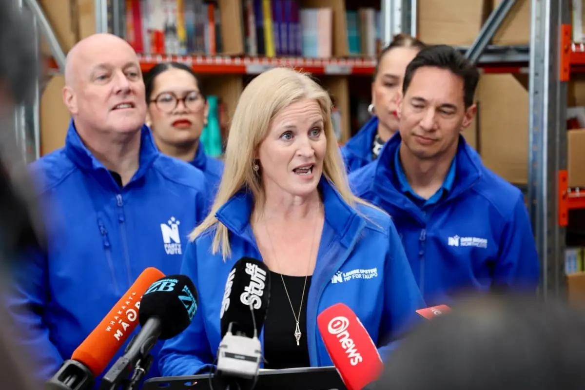 National\\'s Louise Upston made the announcement in Paraparaumu on Thursday morning. Photo: RNZ