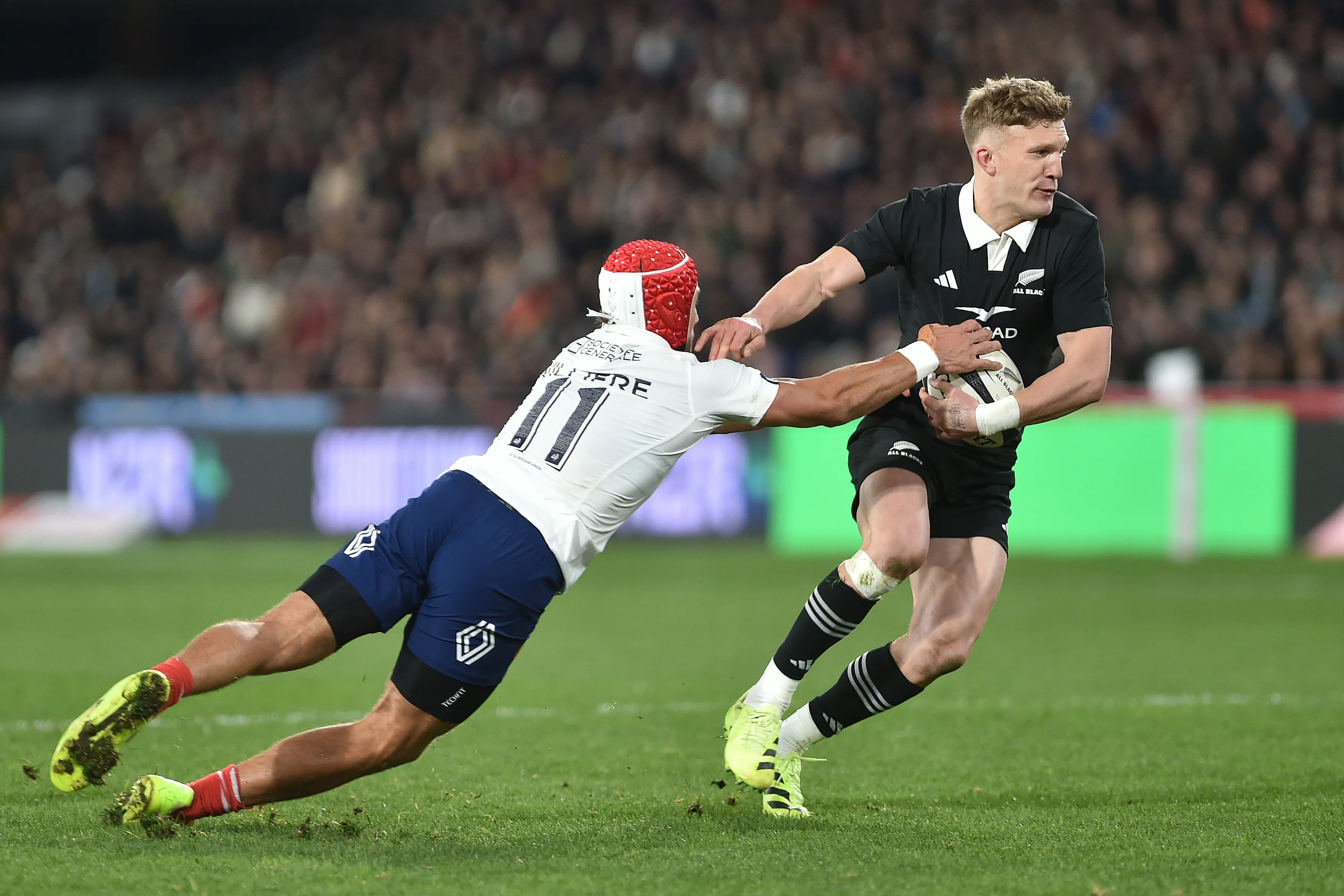 Damian McKenzie returns to first five for the All Blacks. Photo: Gregor Richardson