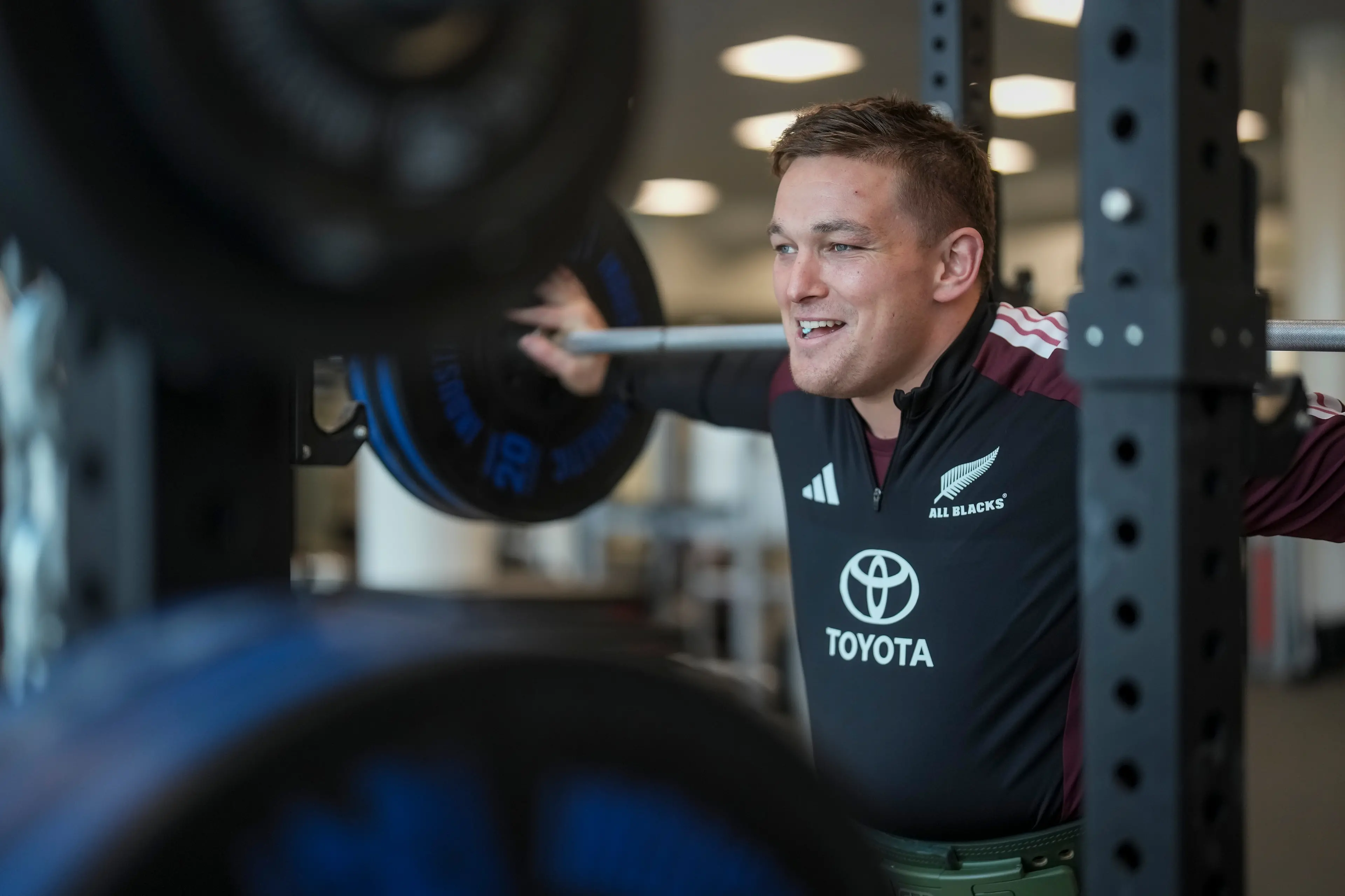 Ethan de Groot is happy to carry a heavy load for the All Blacks. Photo: NZ Rugby/Smartframe