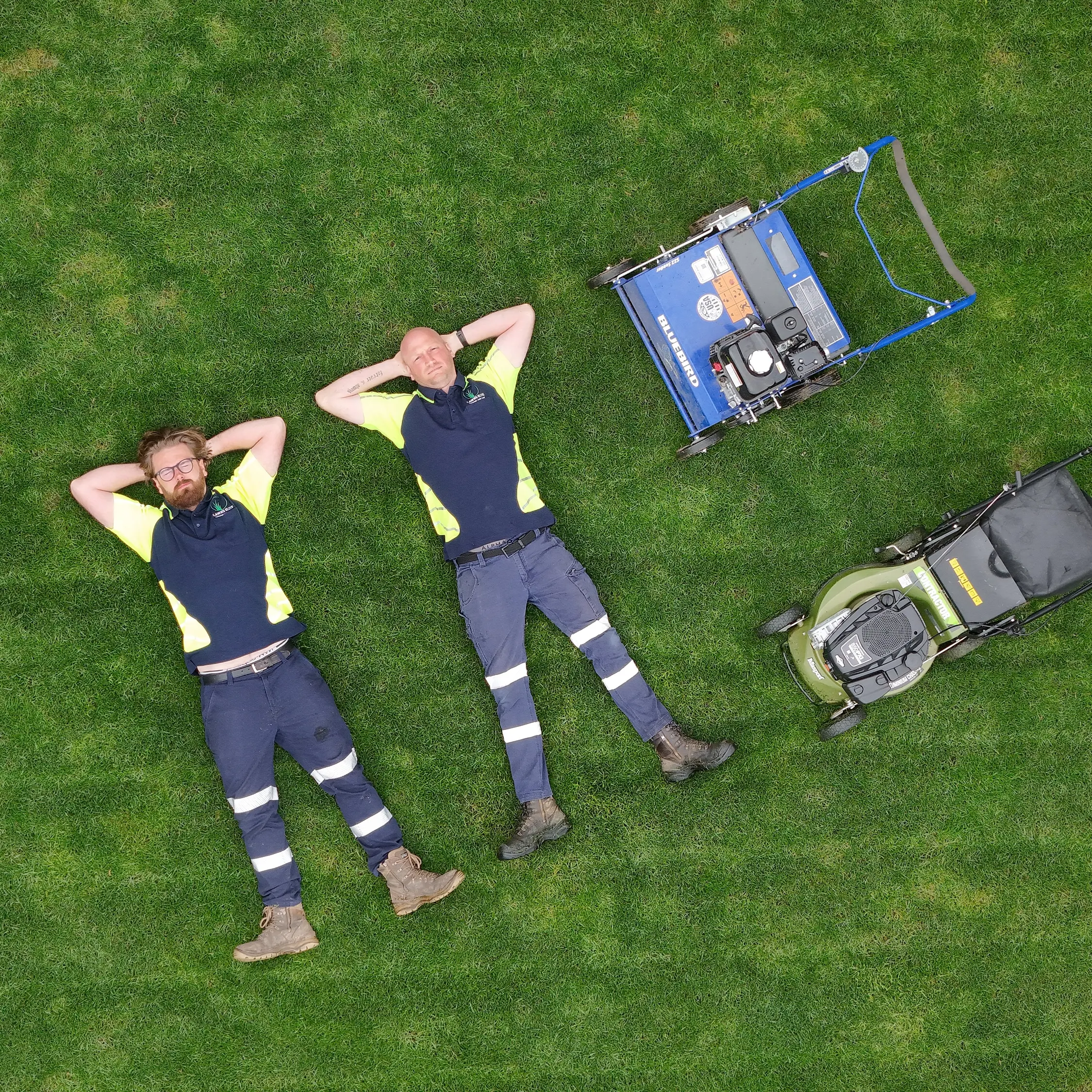 Lawn-lovers mowing down the competition