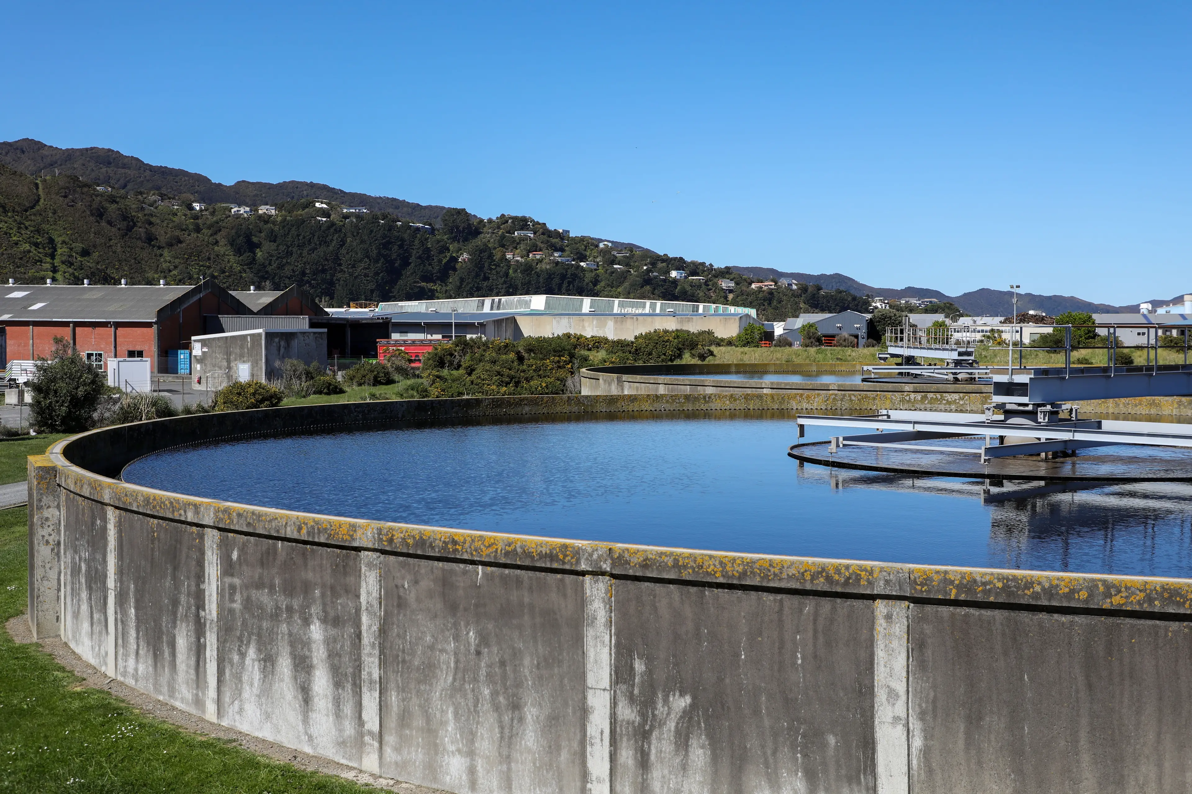 Ponds at the Seaview Water Treatment Facility. Photo: RNZ