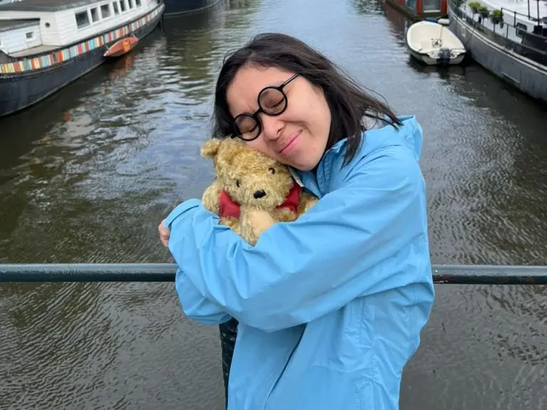 A bear, a daughter and a link to dad