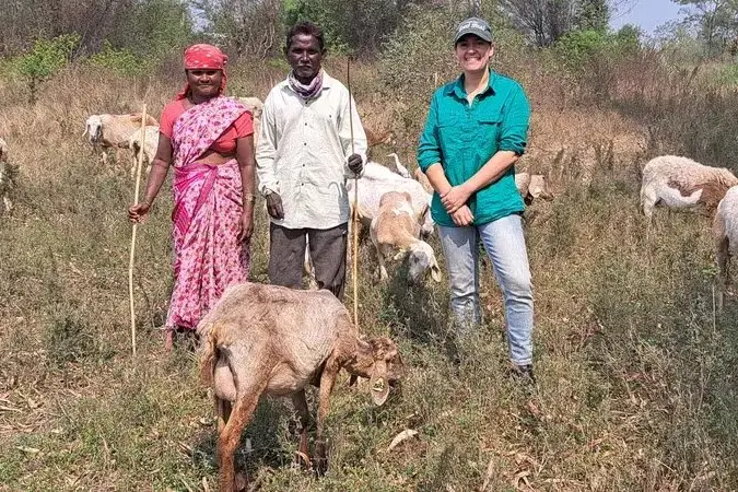 Australian-based AbacusBio consultant Clair Payne is an expert on recording enteric methane emissions from small ruminants. Photos: supplied