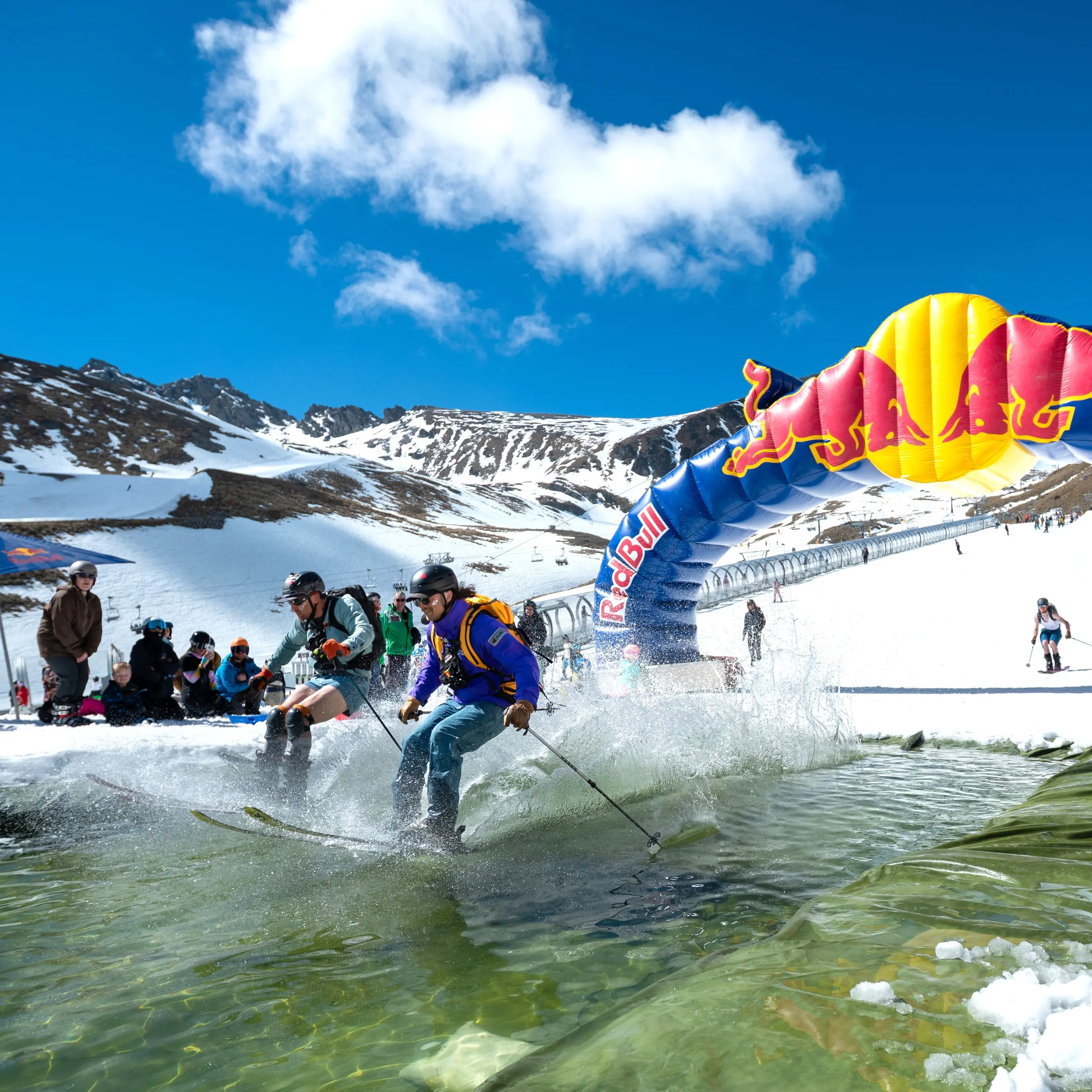 Snow holds on until closing day