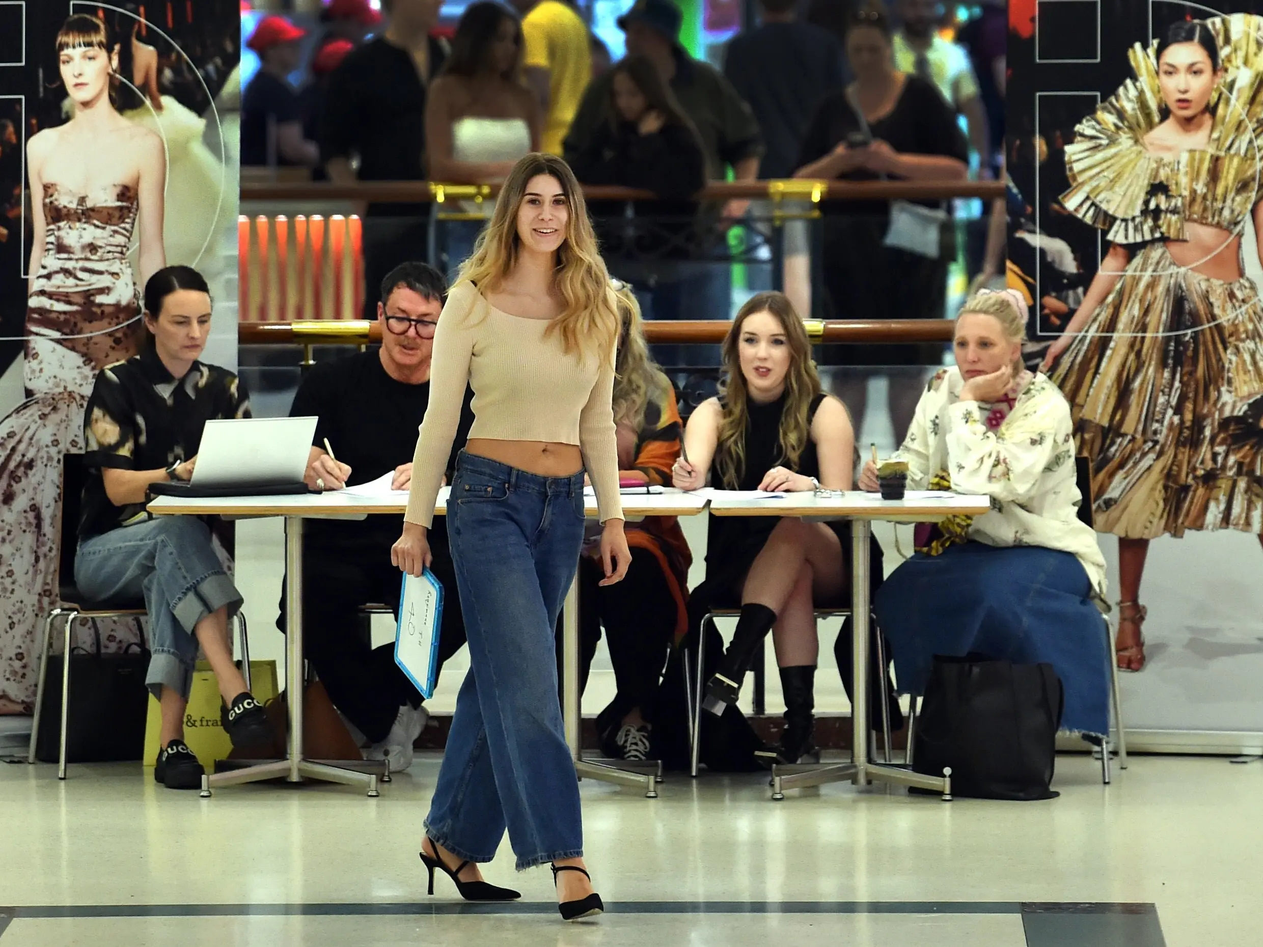 Model hopefuls strut their stuff at Dunedin mall