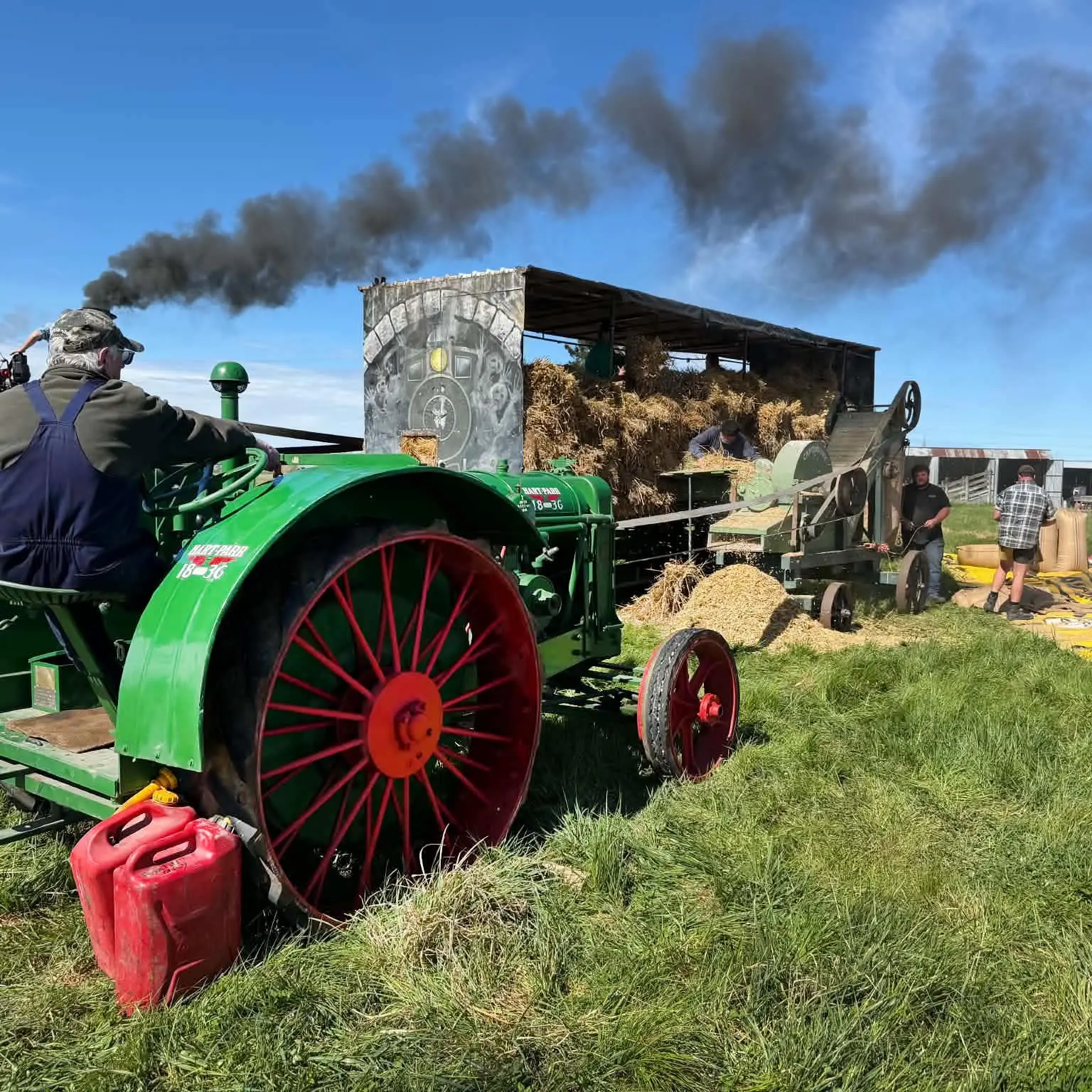 The spectacle of steam and vintage tractors are always a big drawcard at the show.