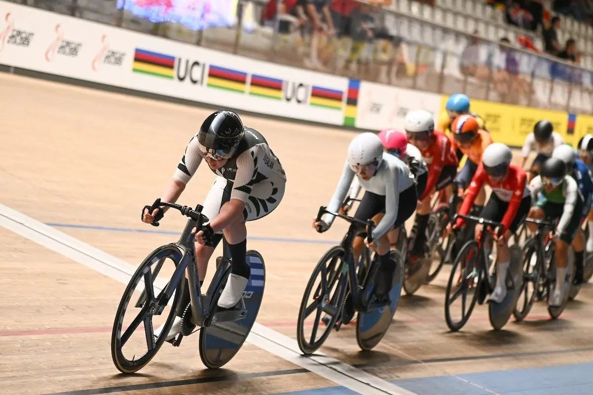 Eliza McKenzie left, competed for New Zealand in the at the Junior Worlds in Belgium this year. The talented rider said she didn\\'t realise how good she was until she lined up against the international riders. Photo: SWpix