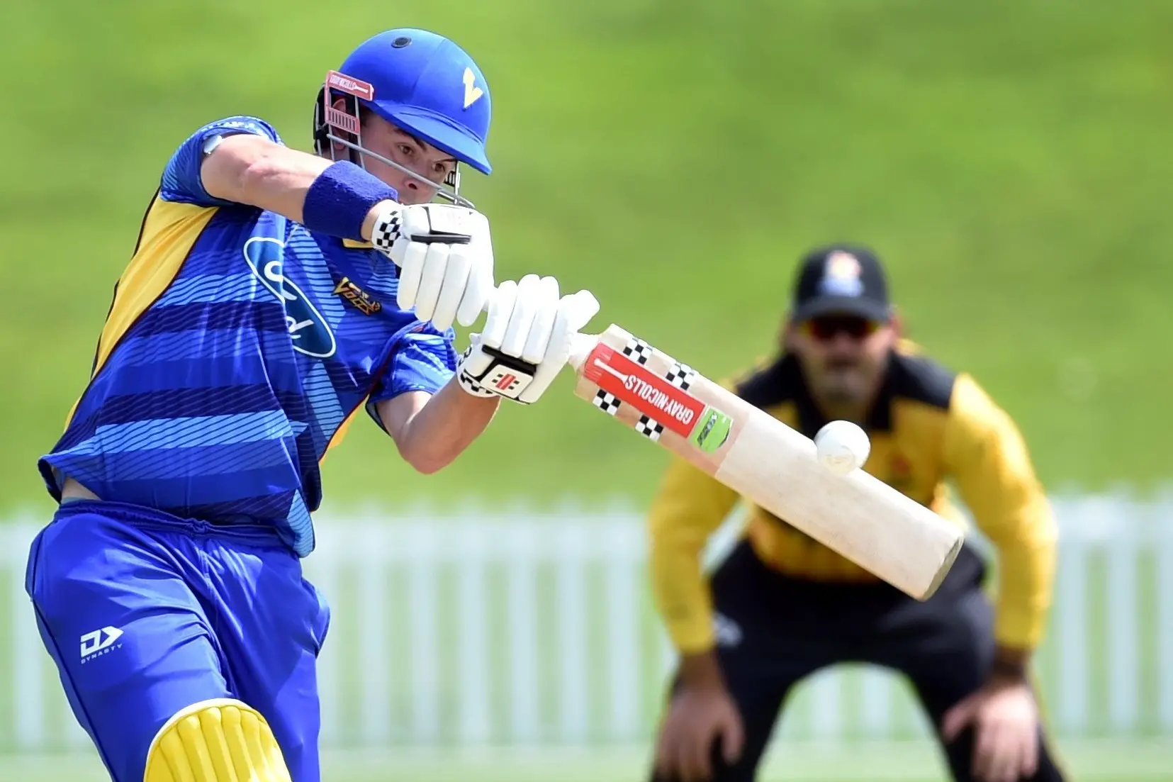 Otago Volt batter Jacob Cumming in action during a Super Smash game last season. Photo: Peter McIntosh
