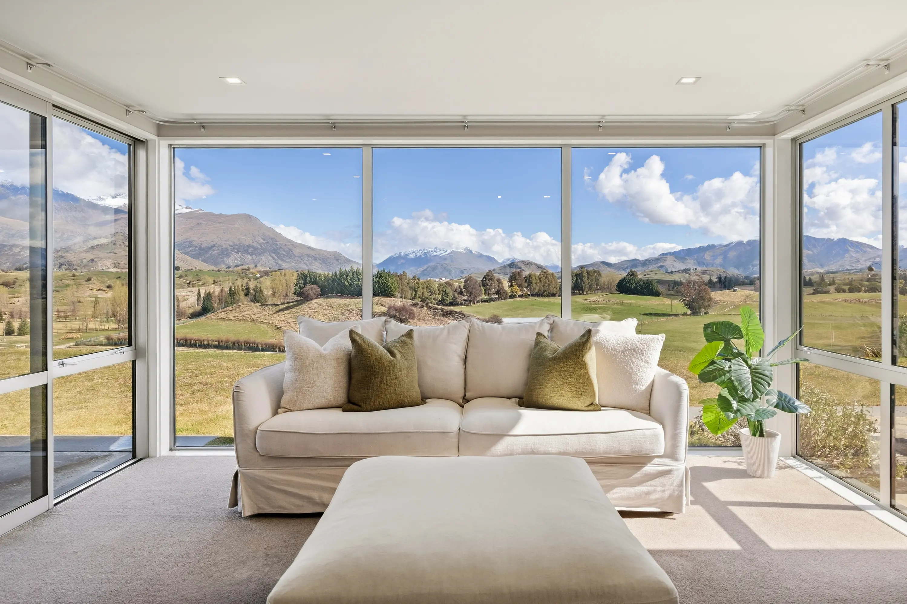 Ridgeline panorama: Arrowtown\\u2019s ridgeline homes like this one are renowned for their views. Photo: Supplied