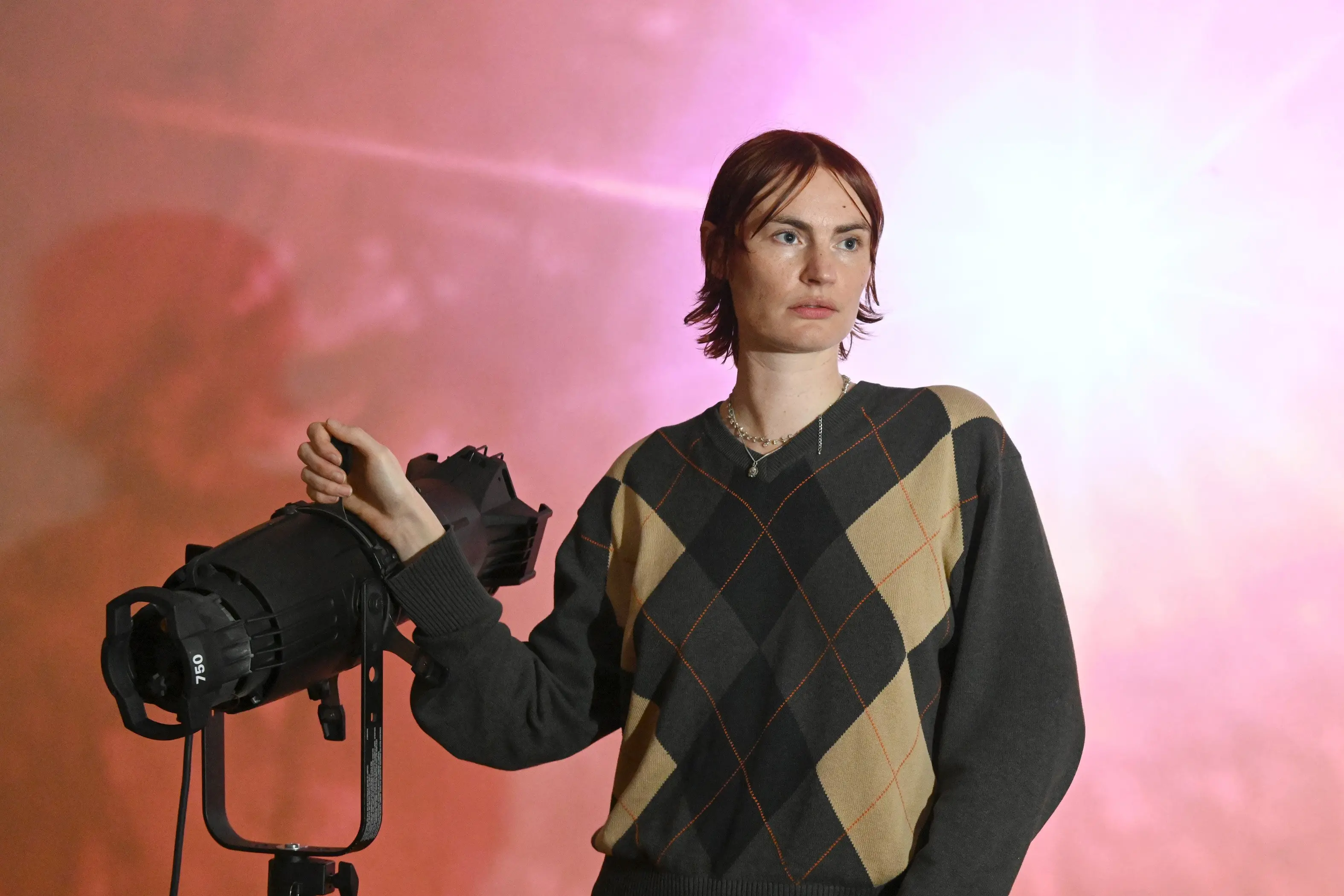 Video artist and filmmaker Juliet Carpenter ahead of her new exhibition \"Heaven\\'s Blade\" at the Dunedin Public Art Gallery (DPAG), Friday 091026 Photo: Linda Robertson