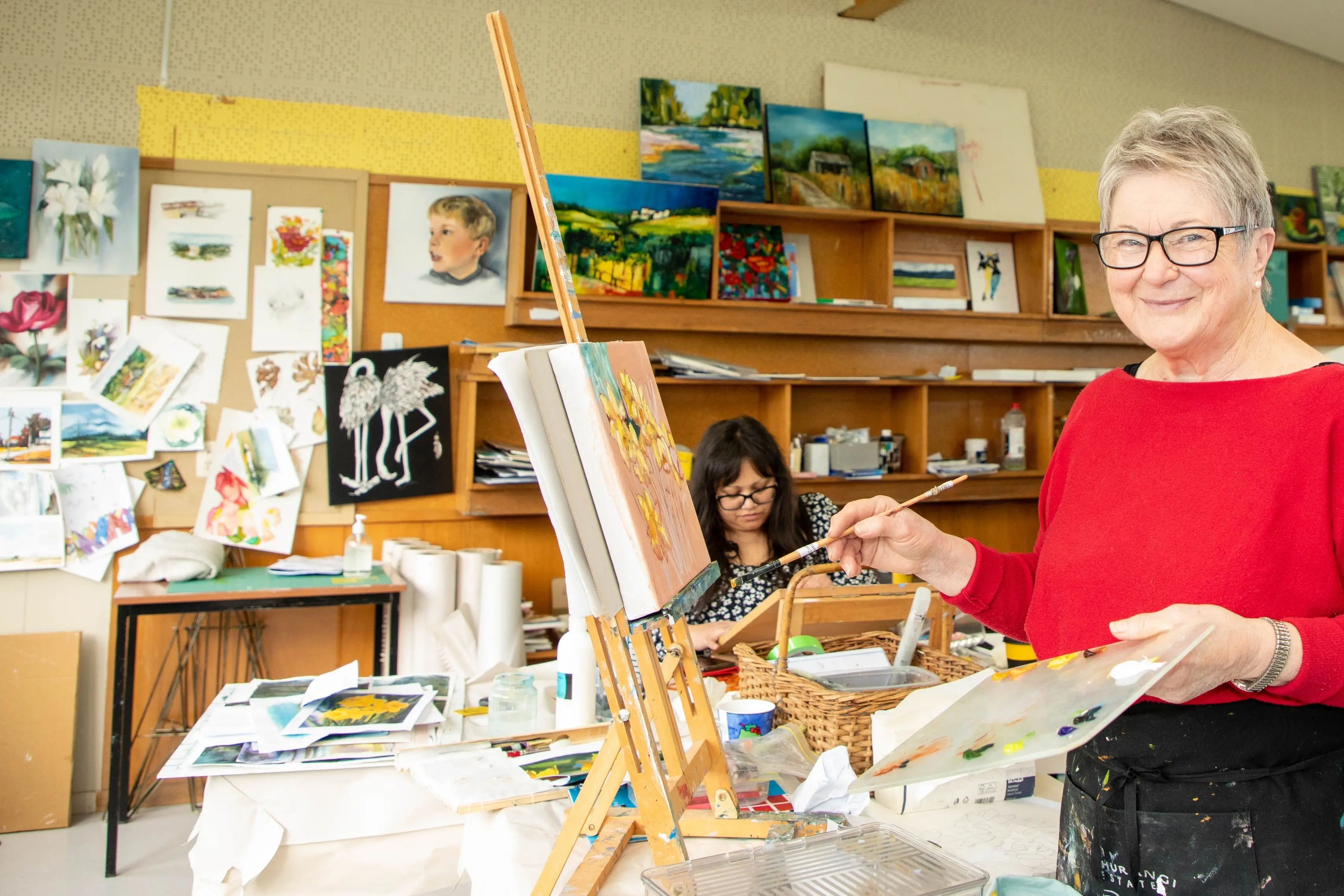 SIT Art for Leisure Facilitator and local artist Julie Duncan at SIT Gore campus, which will host the Murihiku Arts Trail for the first time this month. PHOTO: SUPPLIED