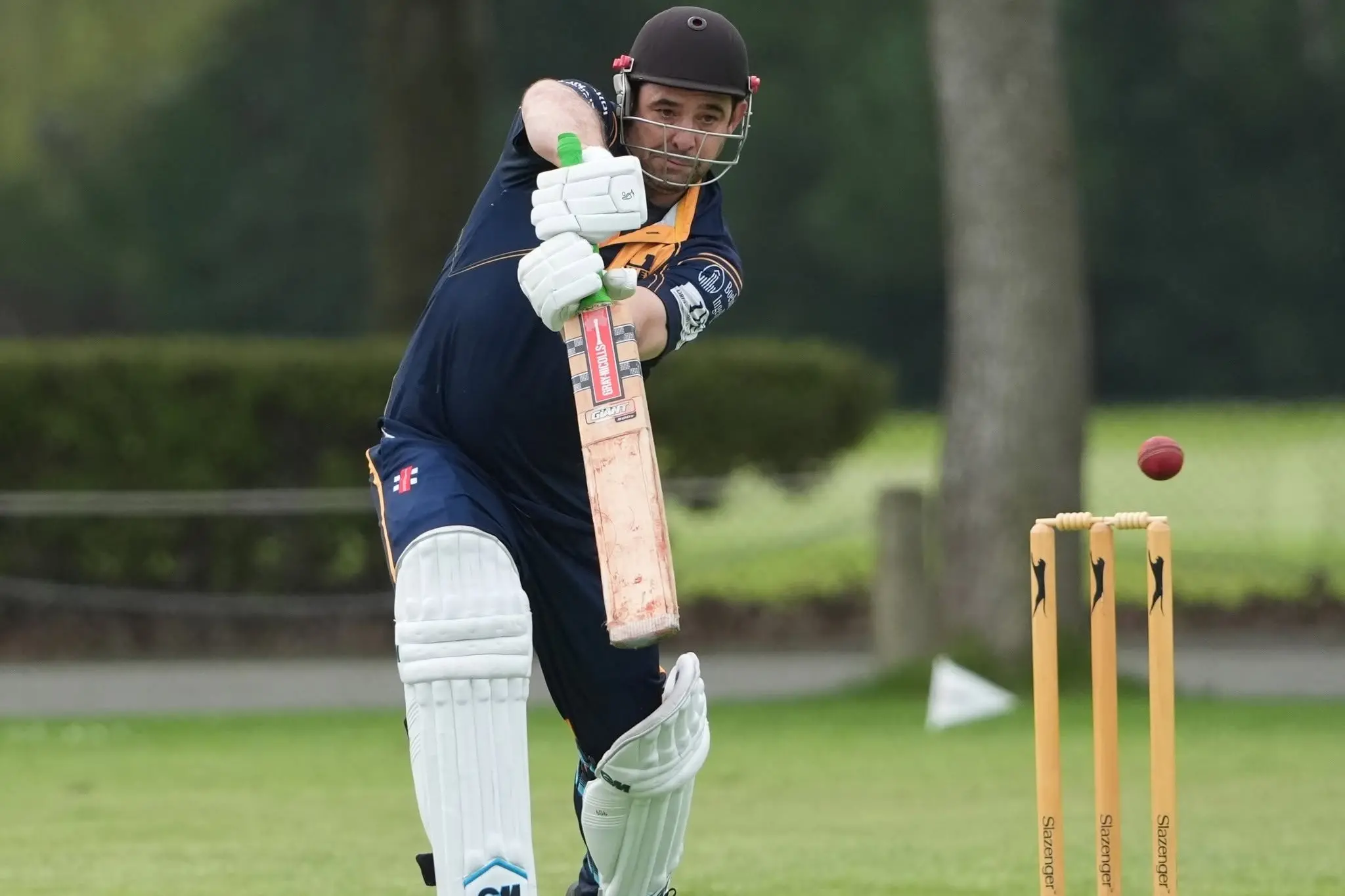 Valley batter Luke Taylor led his side to victory in the opening round of the Borton Cup last weekend scoring 95 against Oamaru. Photo: Dave Naldrett