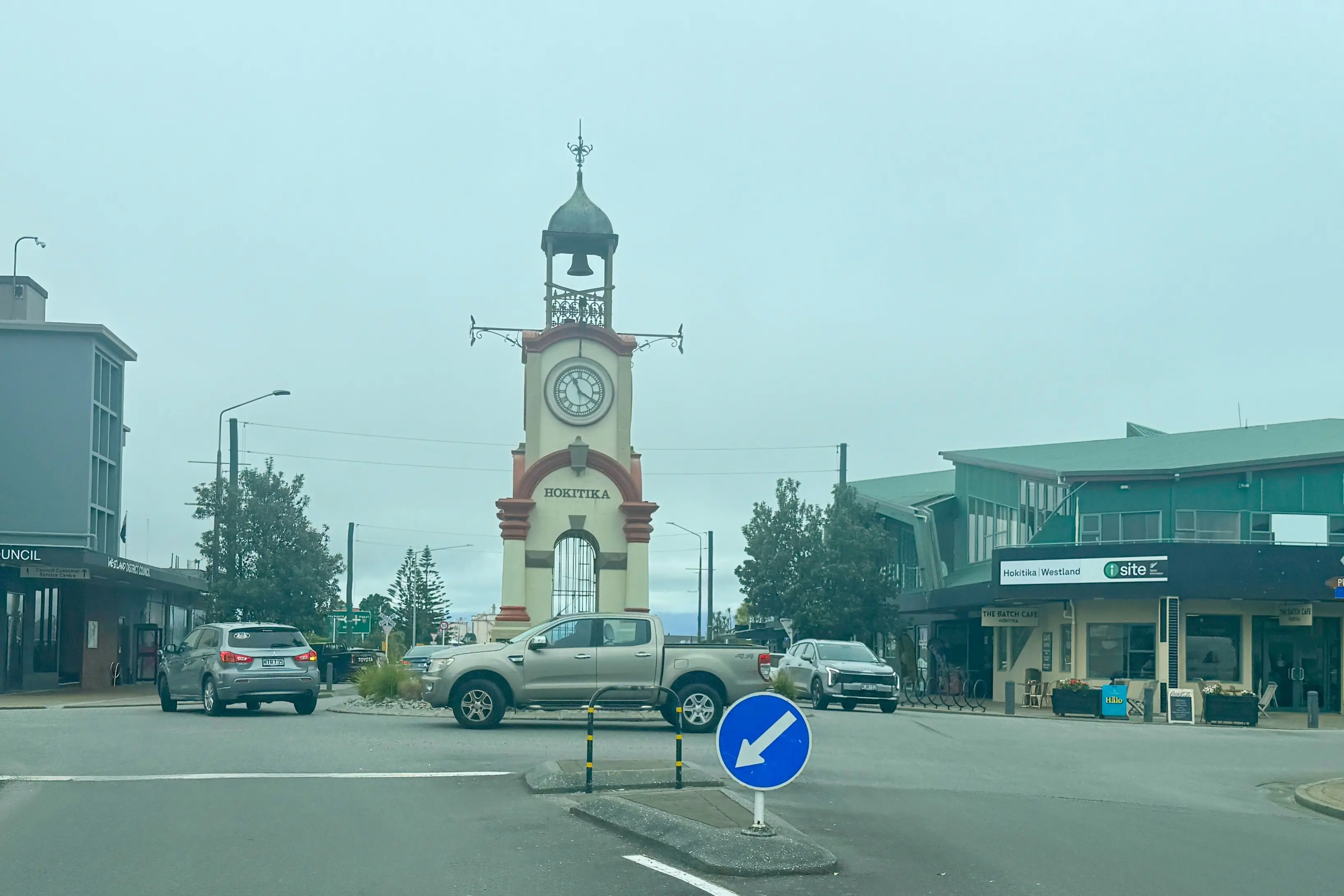 The now closed former Mountain Jade building (right). The Westland District Council headquarters (left) remain closed. PHOTO: JANNA SHERMAN
