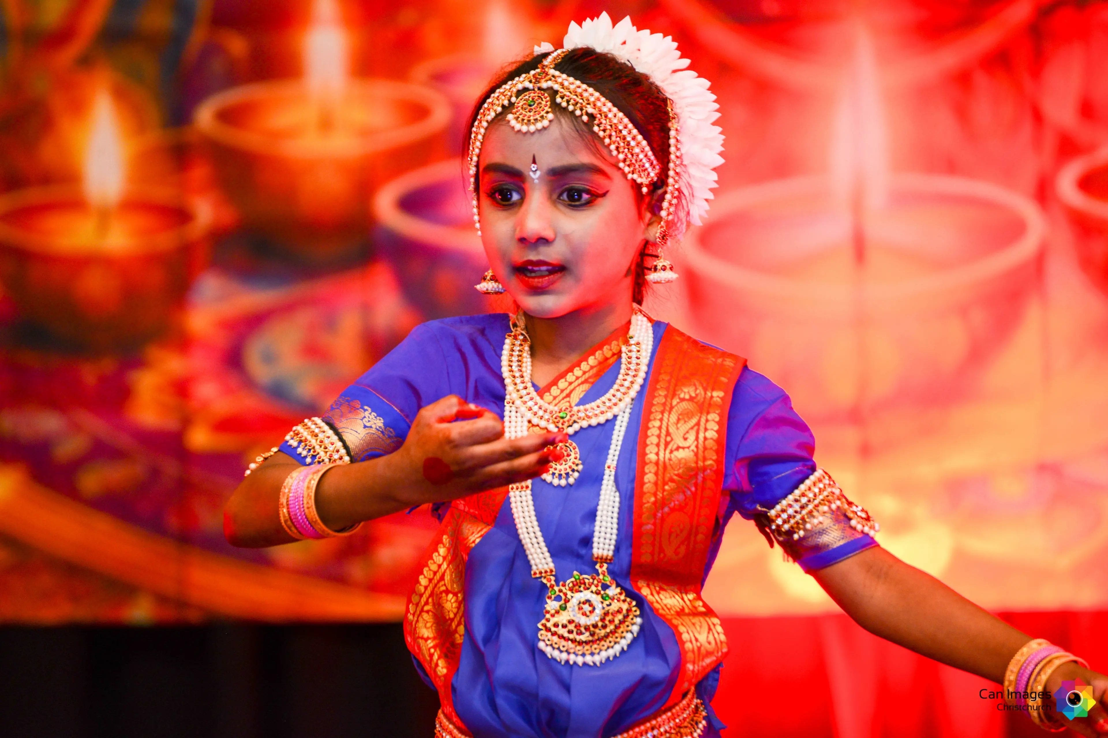 Sai Nitya Reddy, 6, celebrates Diwali last weekend. Photos: Supplied