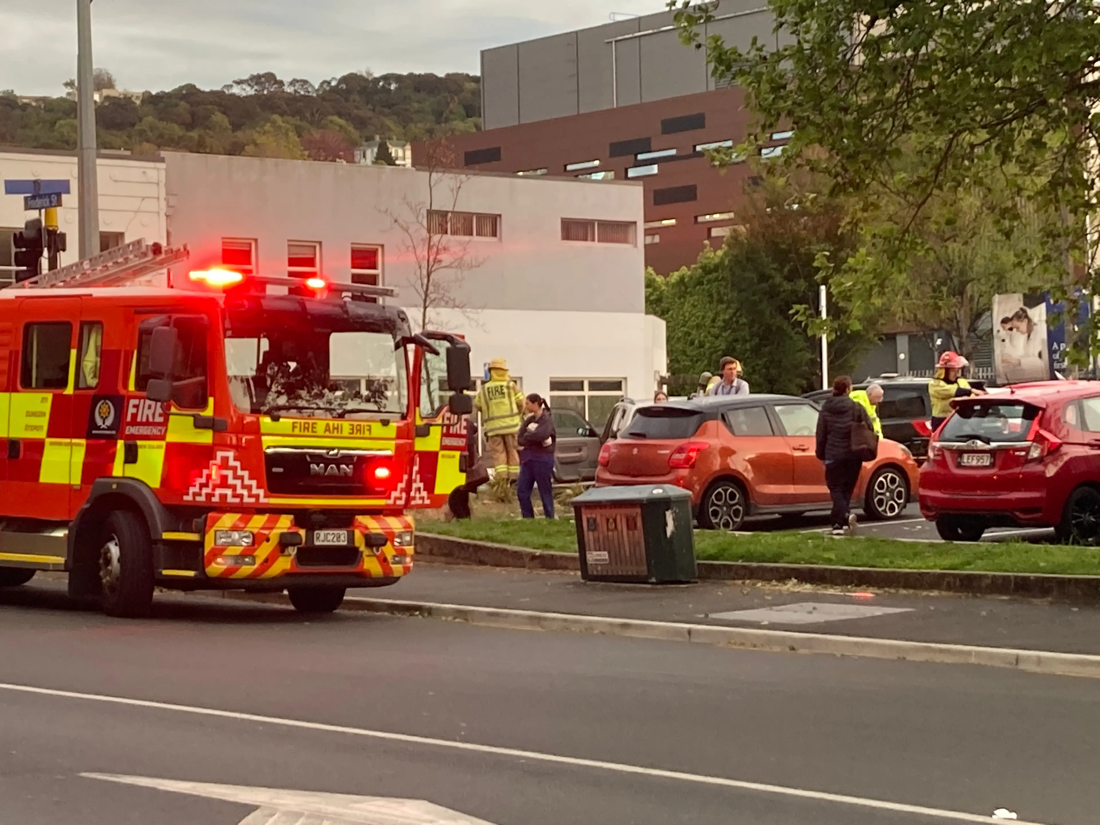 Serious injuries after person trapped between cars in Dunedin carpark