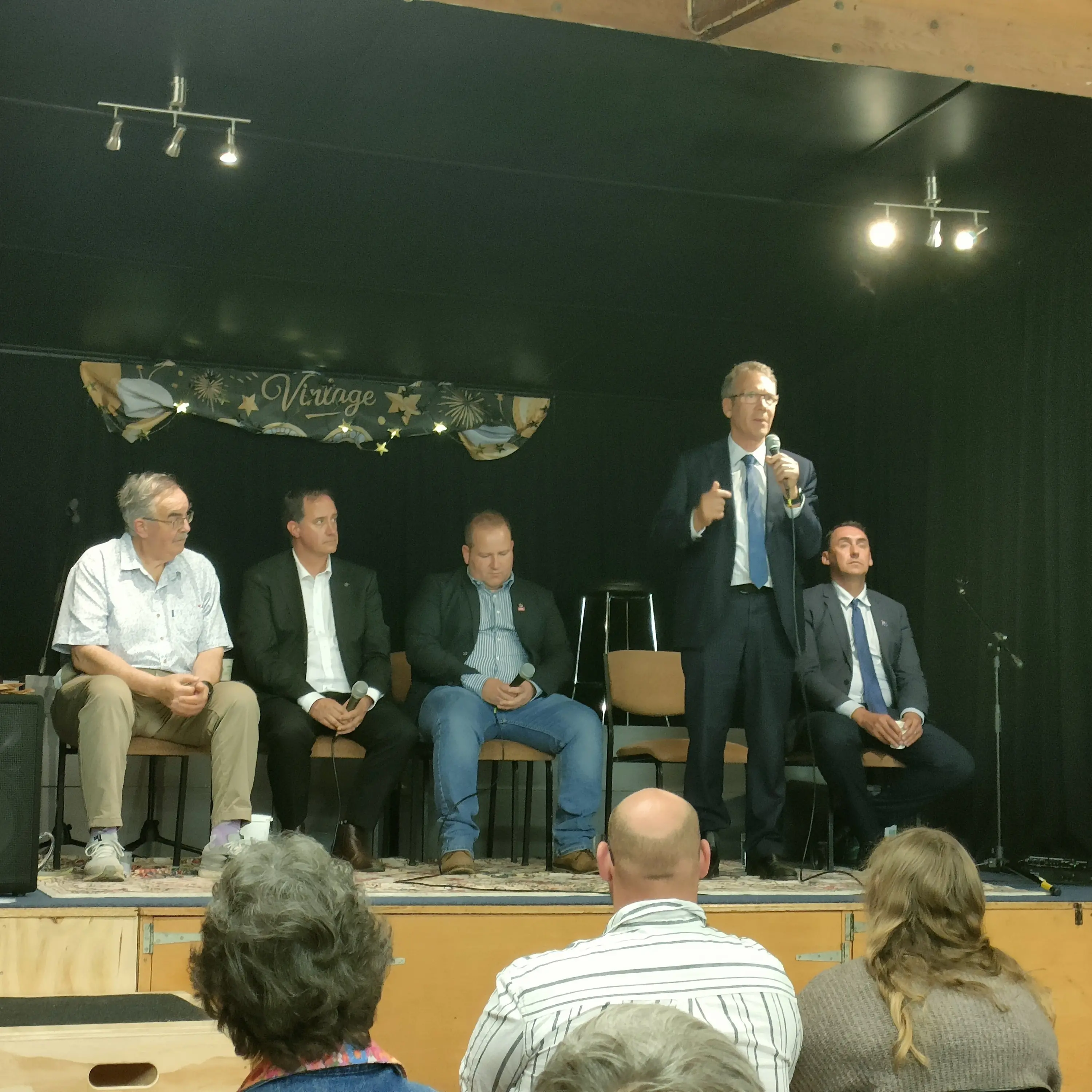 Fireworks on and off the stage at candidates meeting