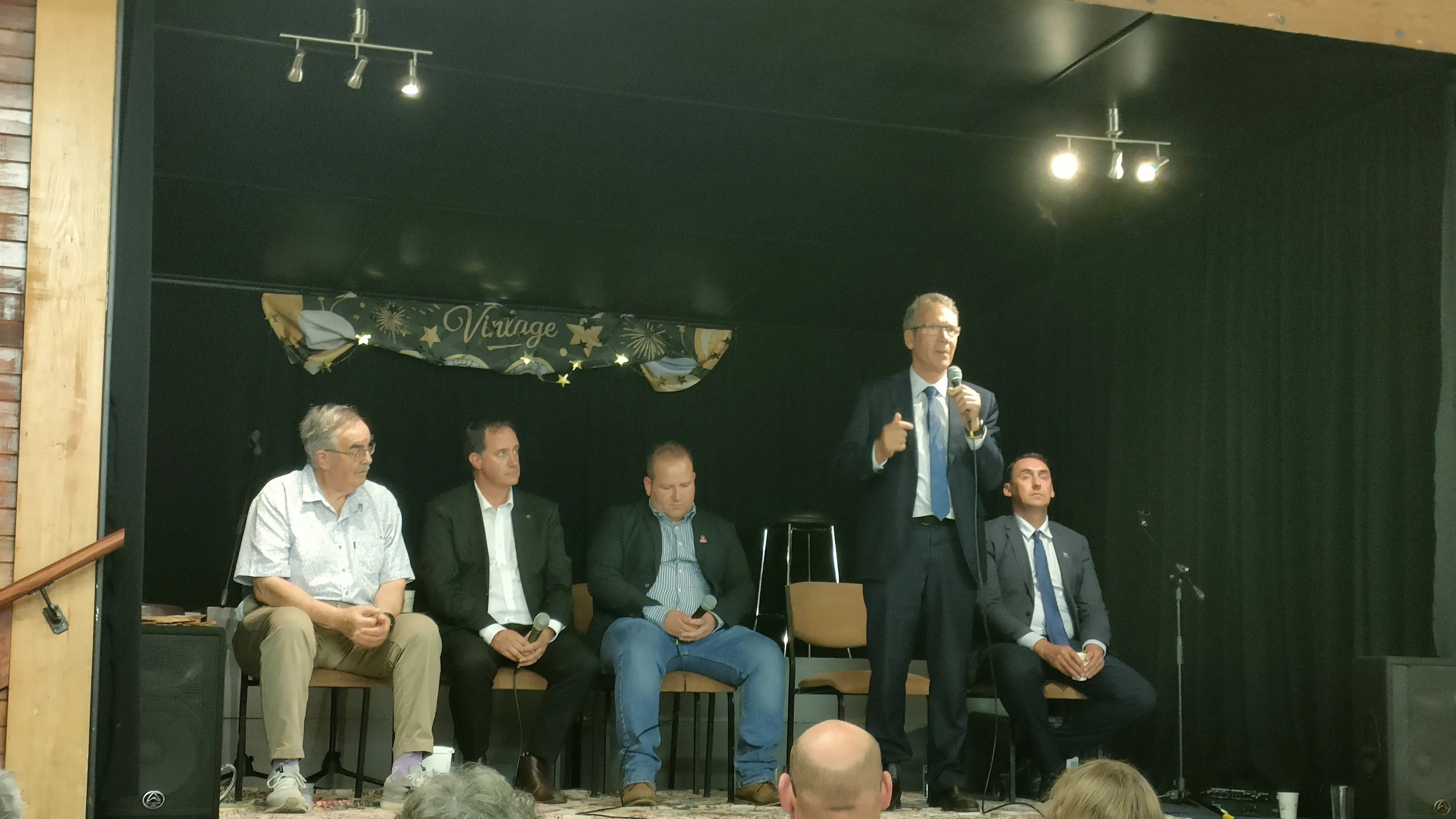 Fireworks on and off the stage at candidates meeting