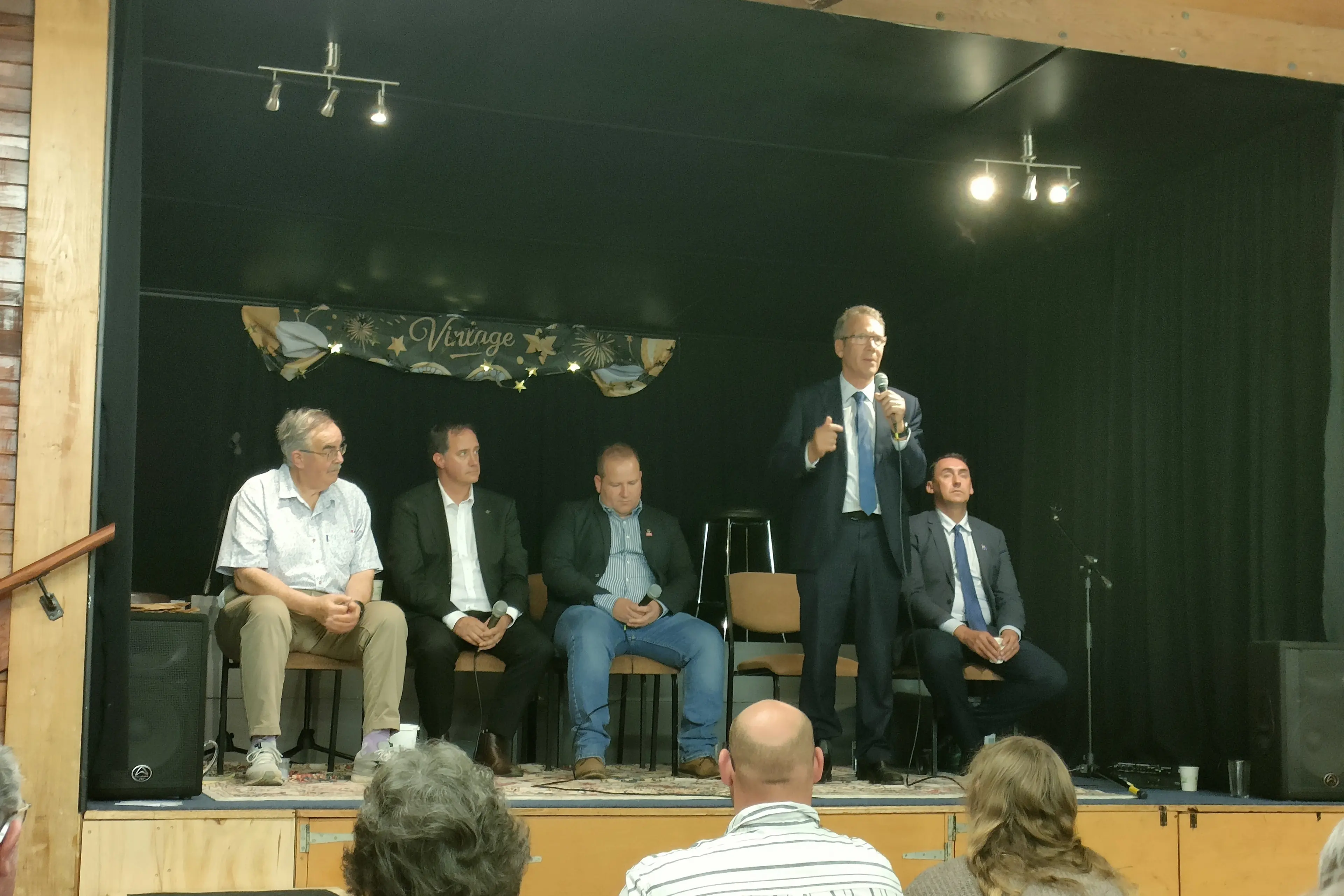 Fireworks on and off the stage at candidates meeting