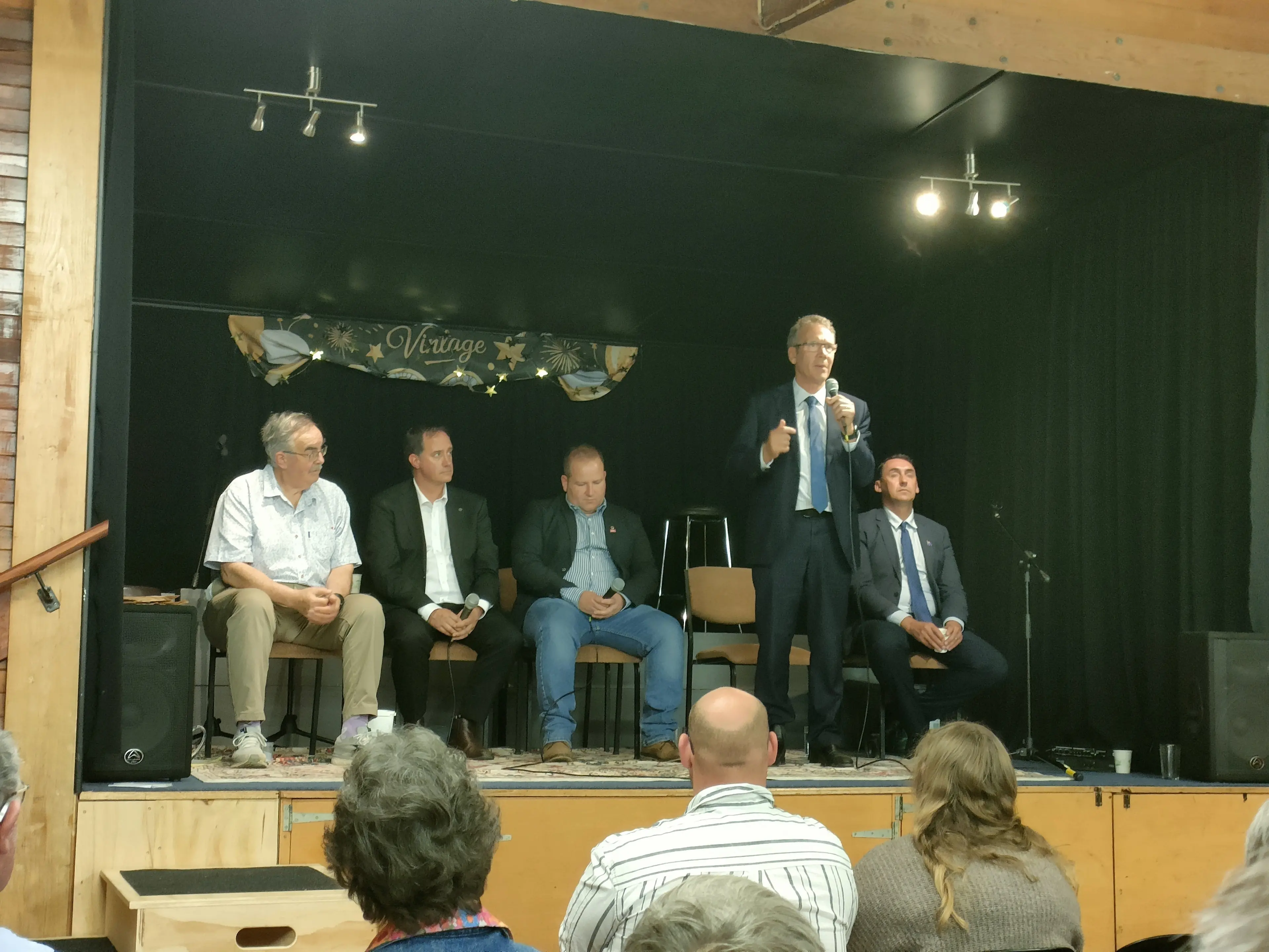 Fireworks on and off the stage at candidates meeting