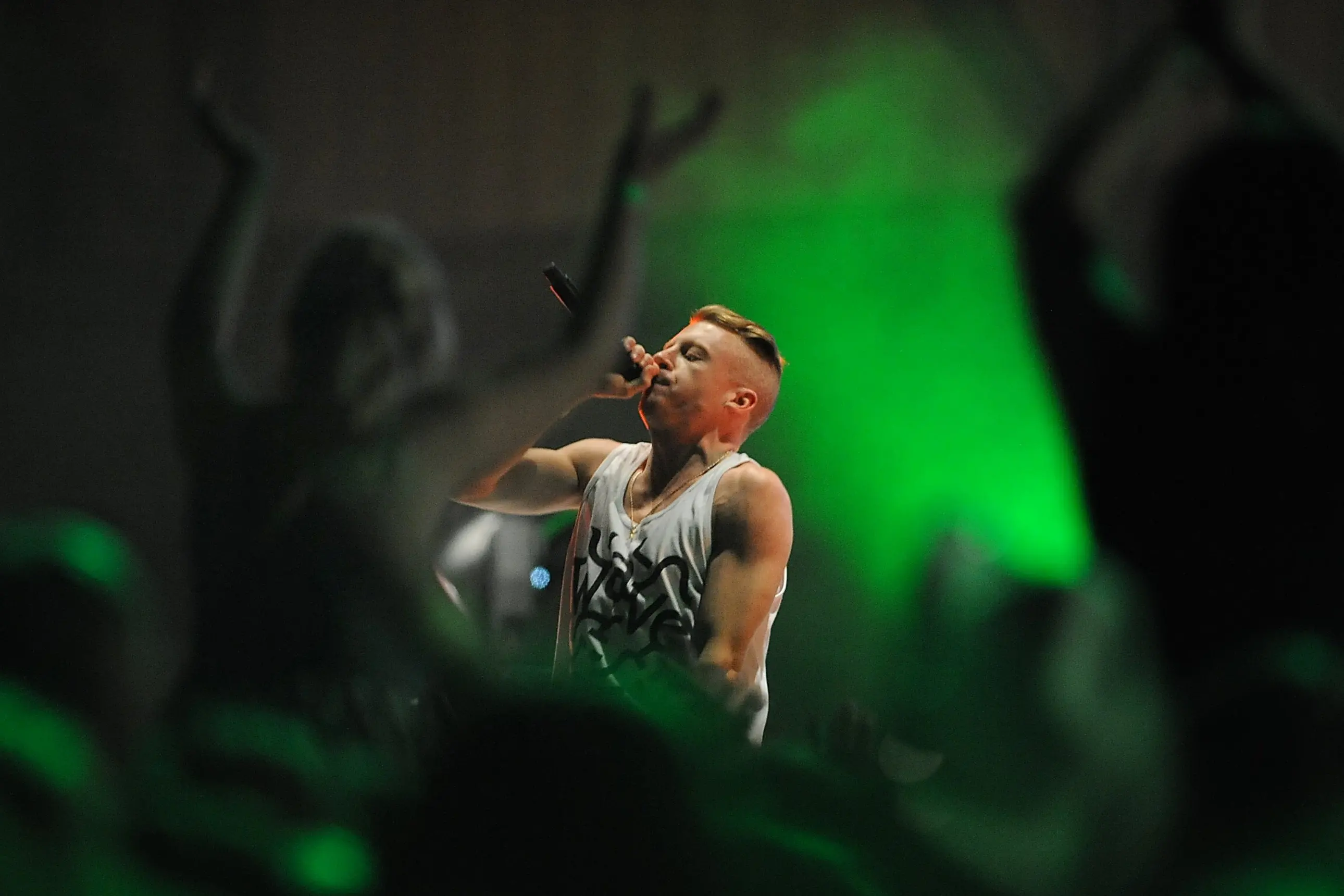 Macklemore, rapping up a storm. PHOTO: CRAIG BAXTER