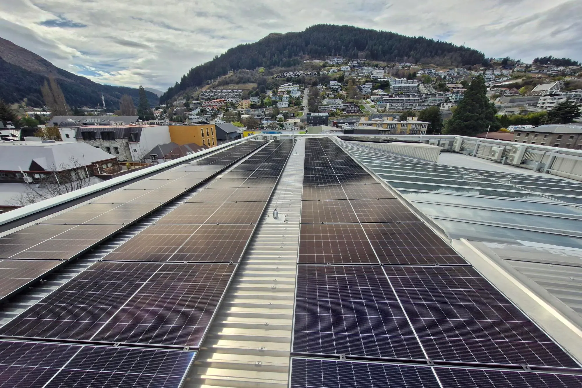 Supporting sustainability: O\\u2019Connells\\u2019 roof\\u2019s now home to 72 solar panels. Photo: Supplied