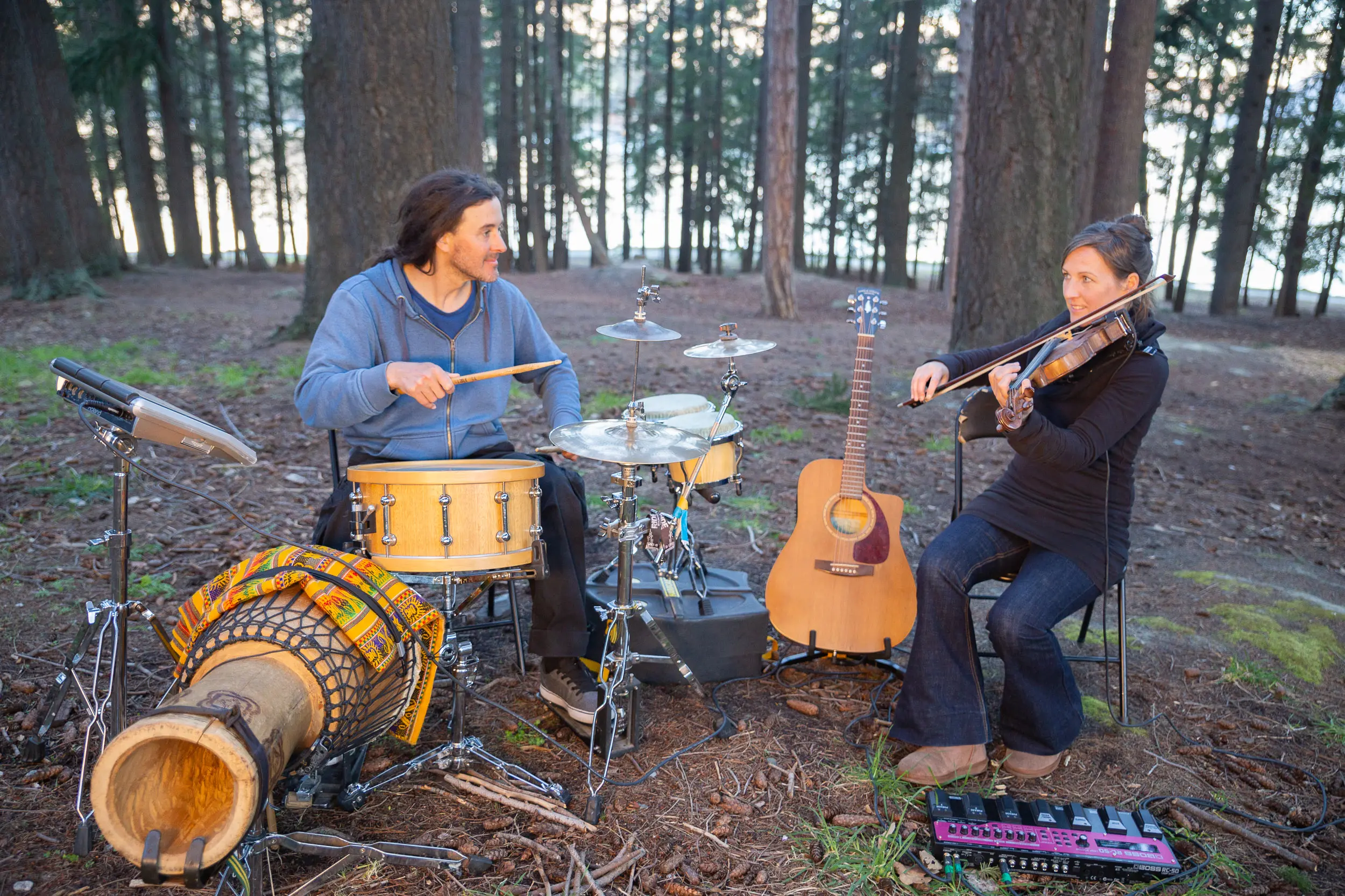 Keeping it original: Longtime hosts Paul Marcham and Claire Forrester. Photo: Timothy Shoultz